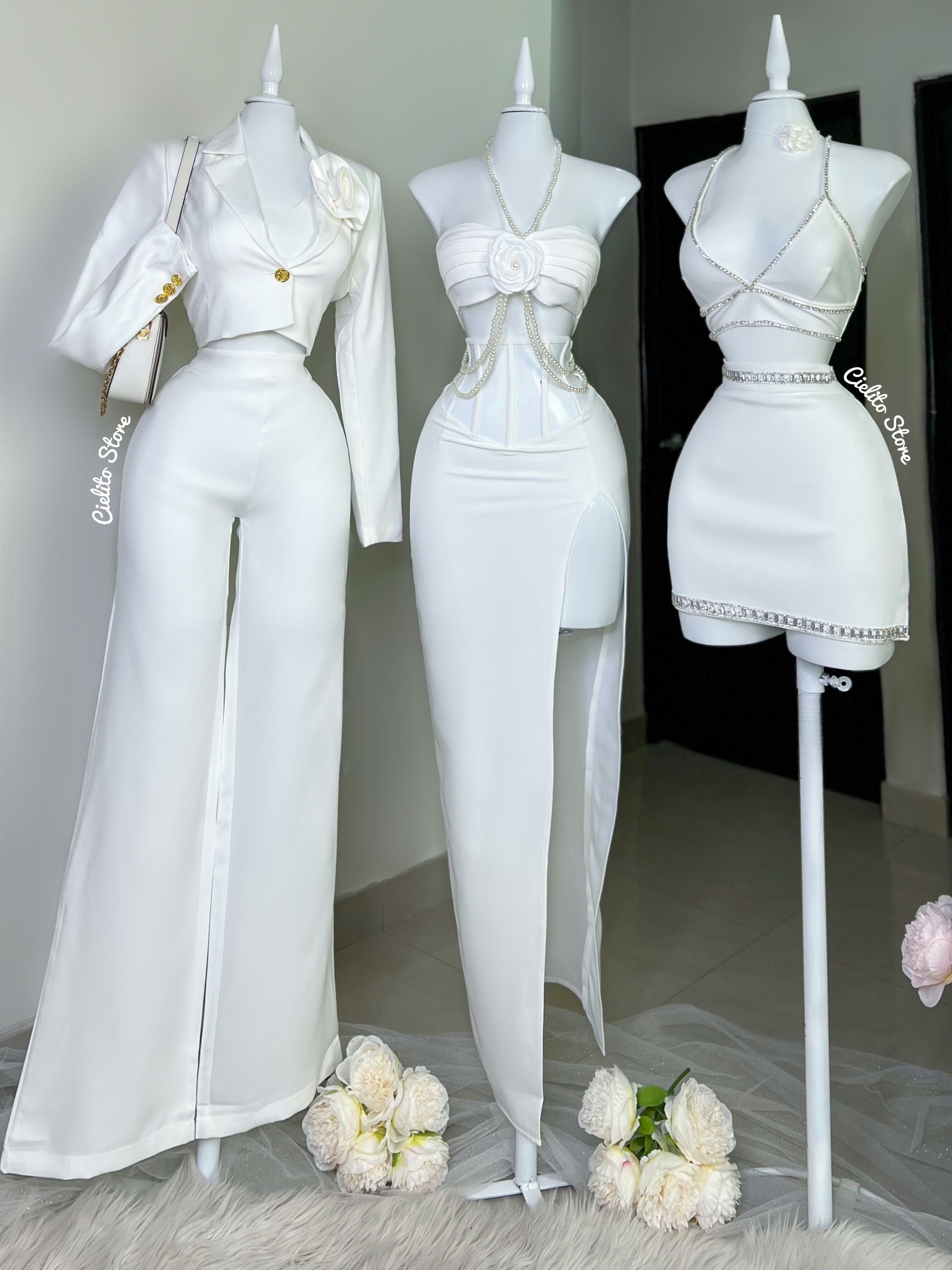 SET FALDA Y TOP BLANCO