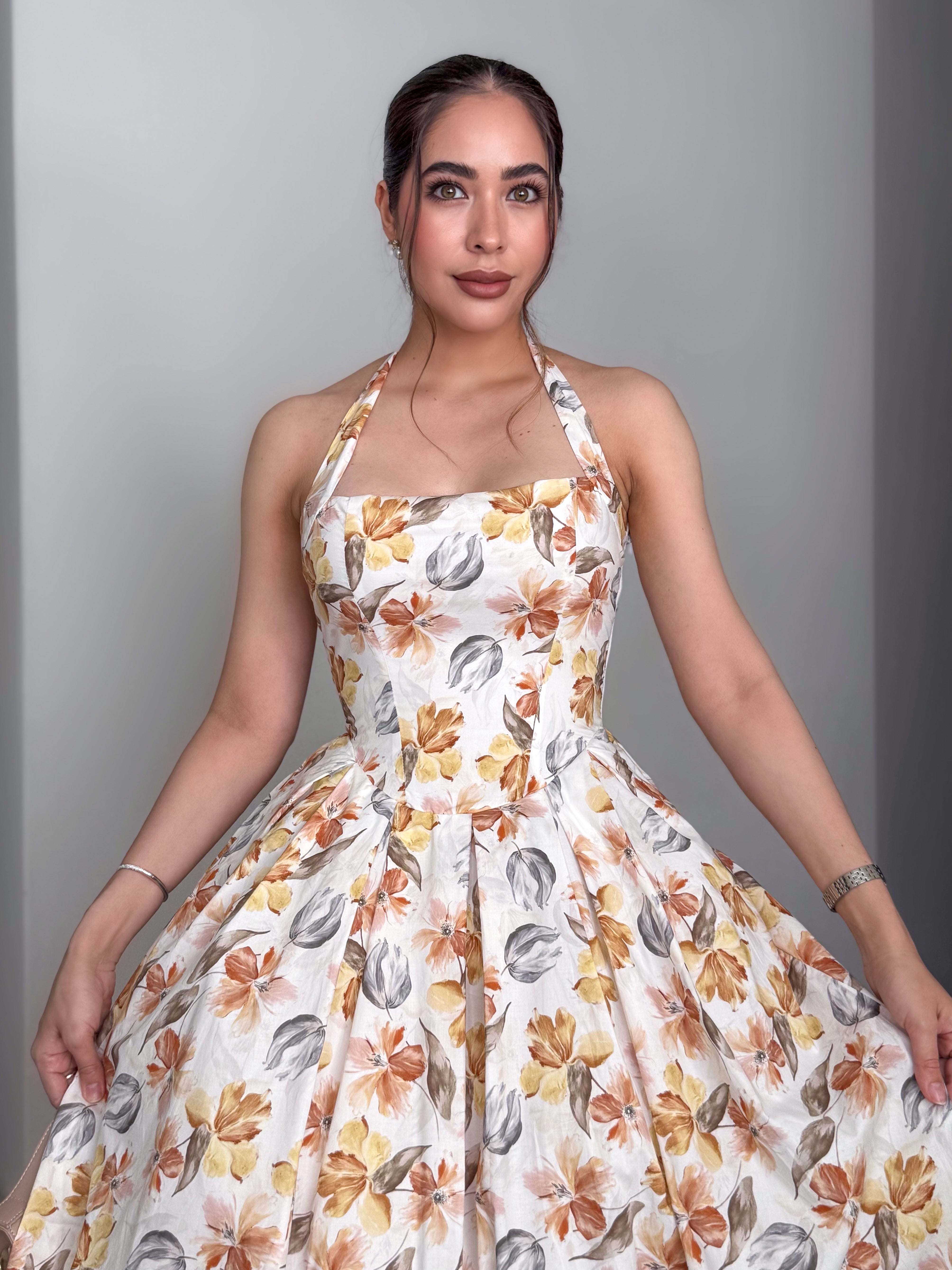VESTIDO YURIDIA NARANJA