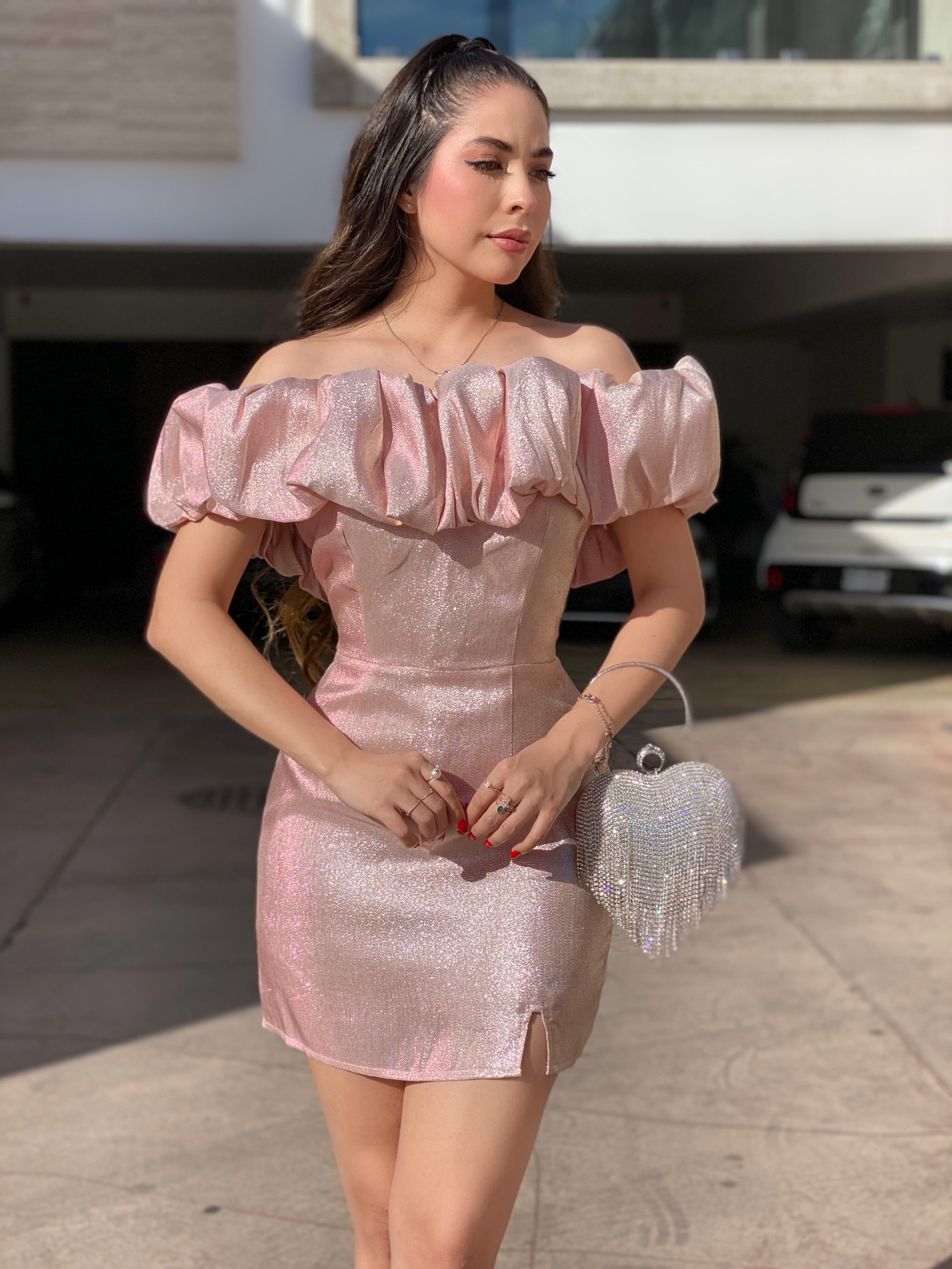 VESTIDO ROSE GOLD