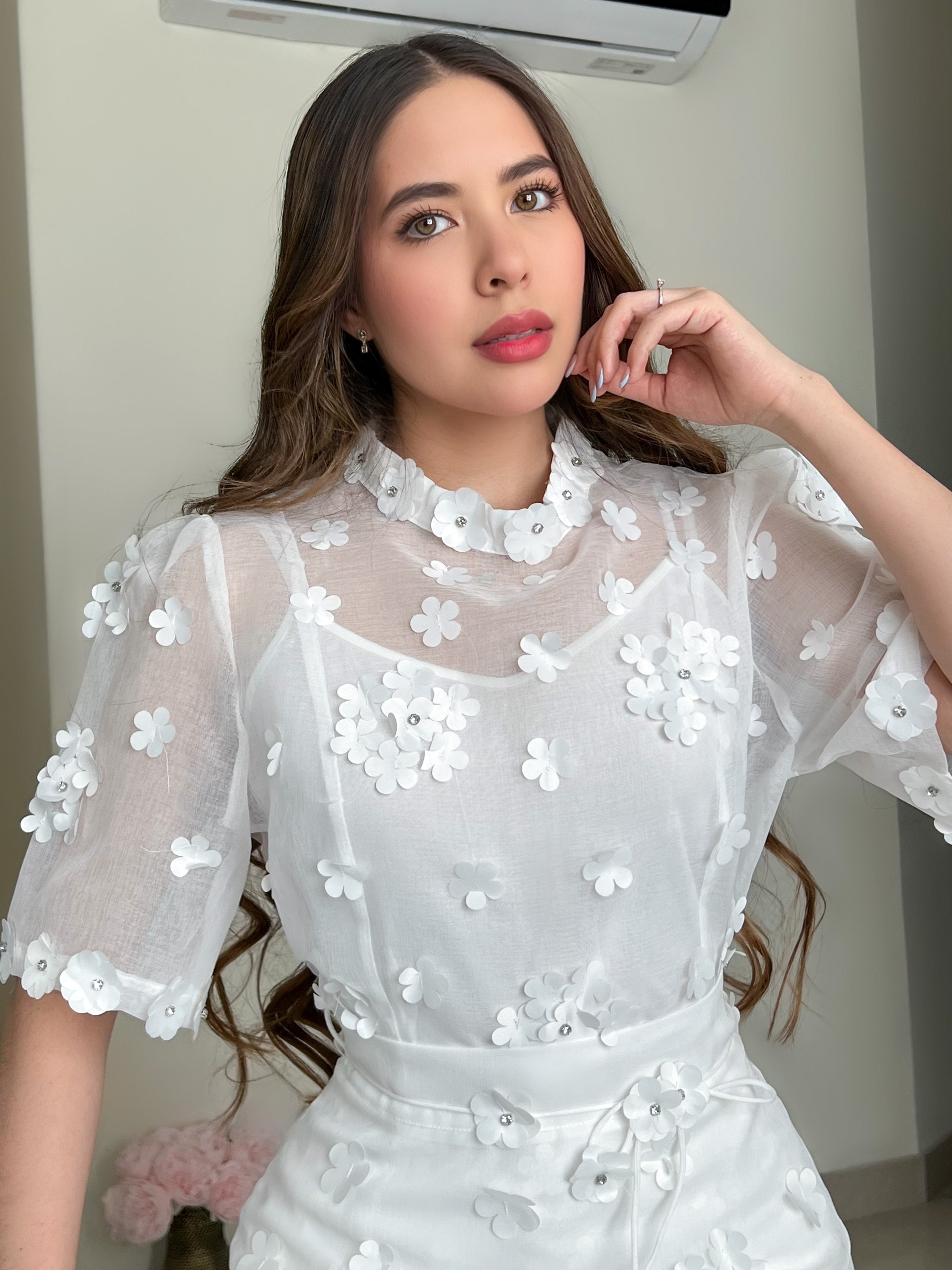 SET FLORA BLANCO