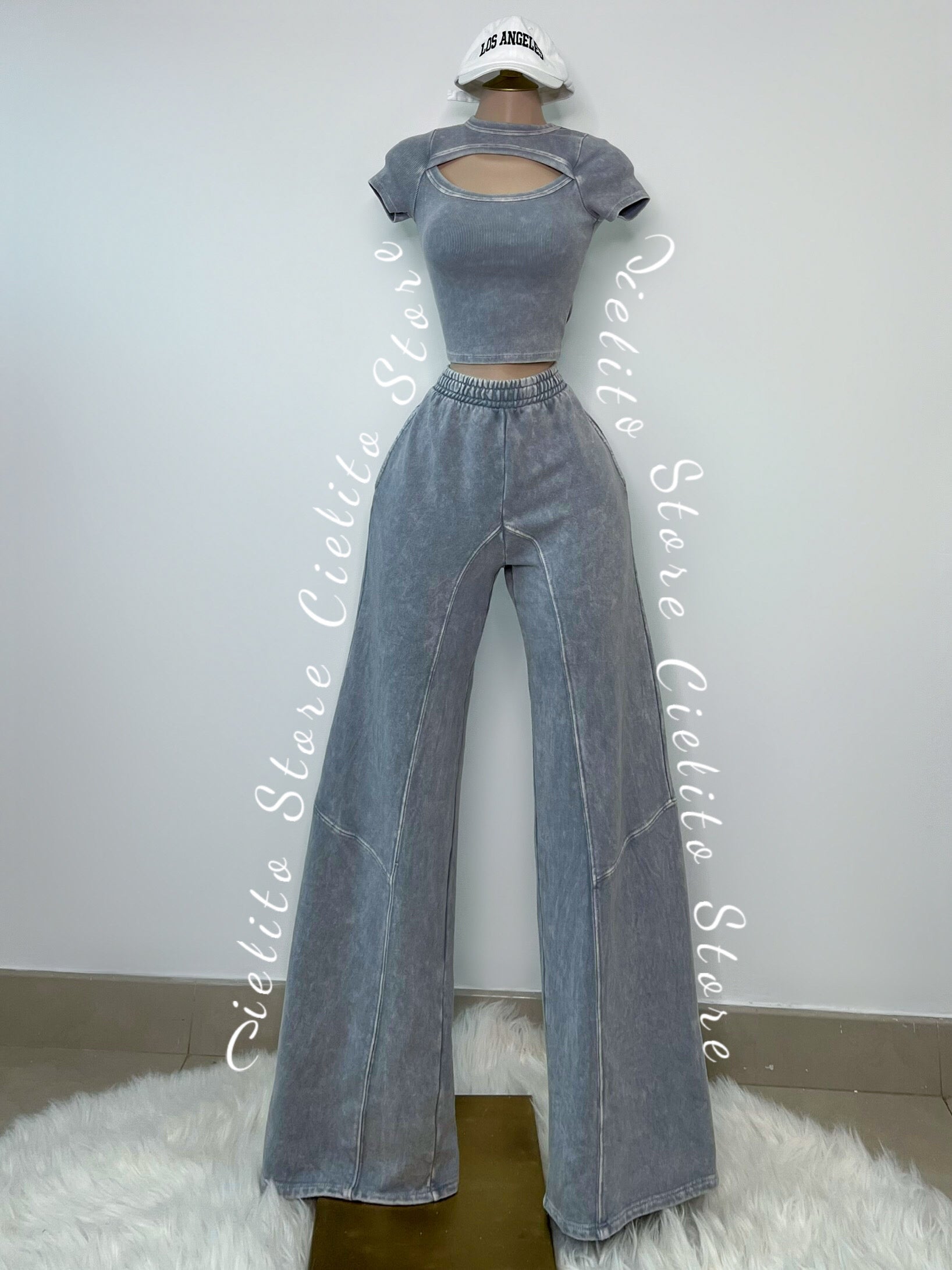 SET CASUAL GRIS AZULADO
