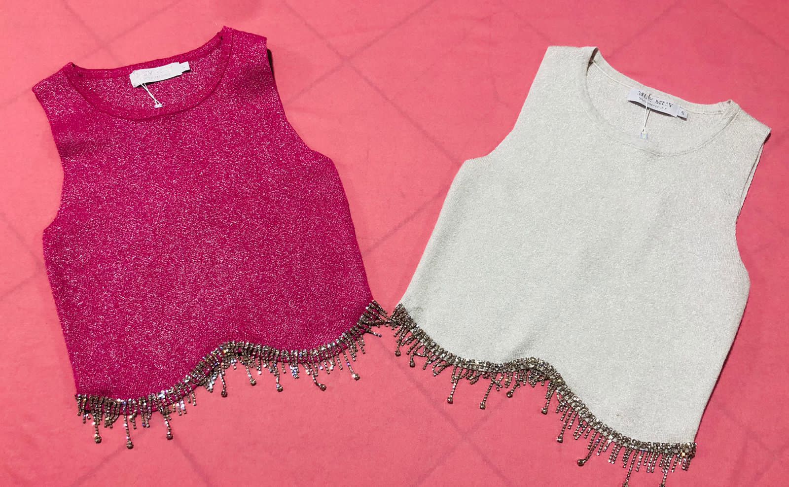 BLUSA PLATEADA DESTELLOS