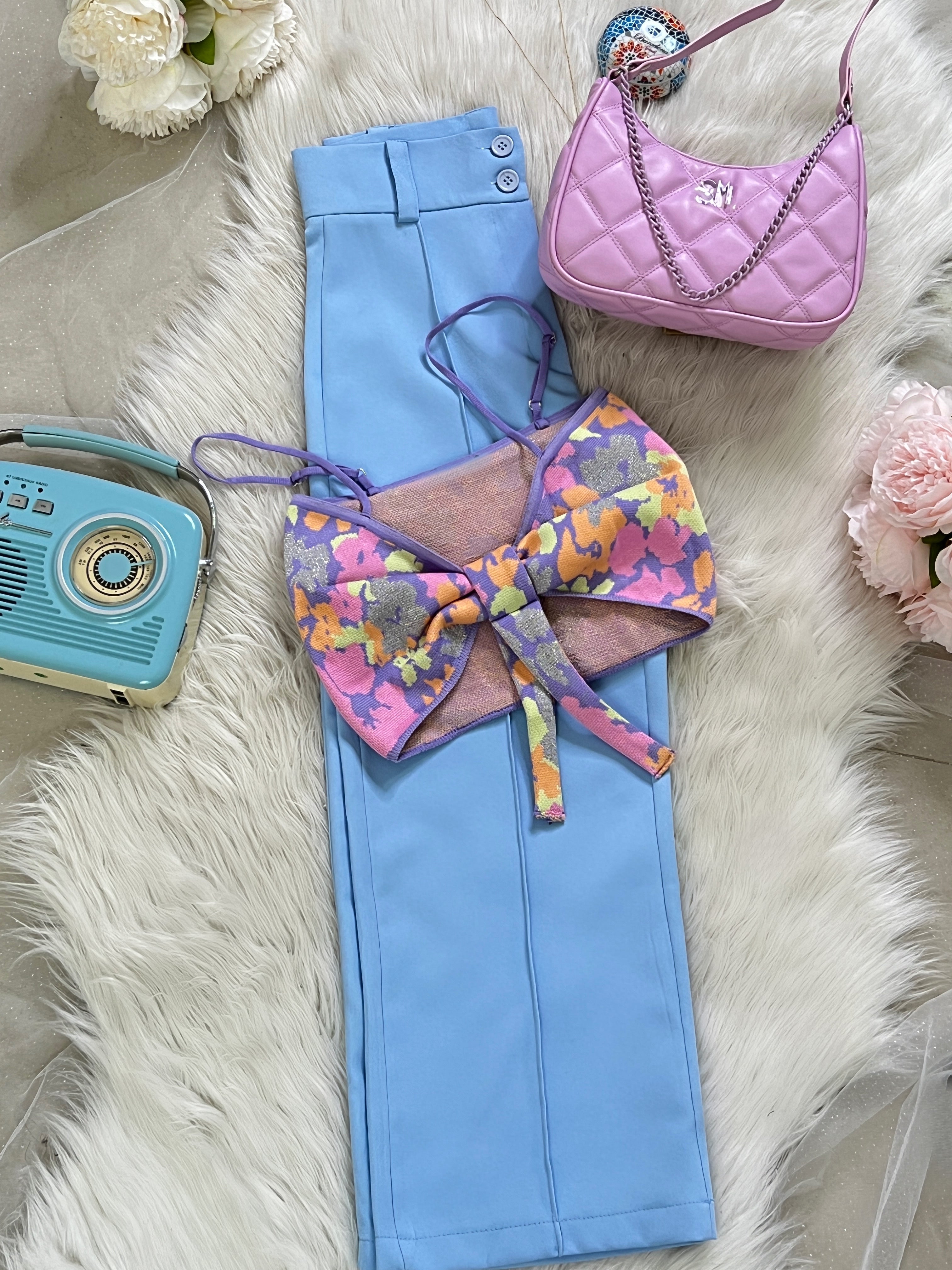 PANTALÓN CELESTE