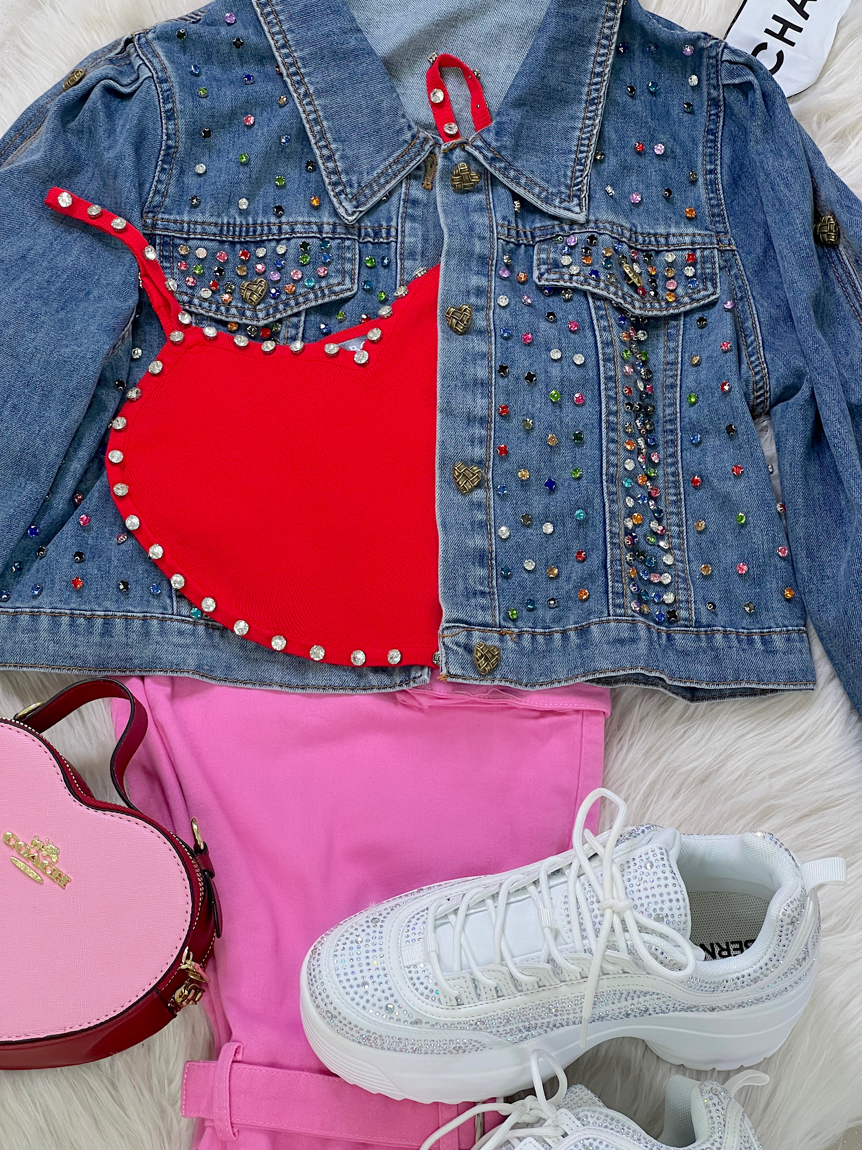 BLUSA DE CORAZÓN ROJA