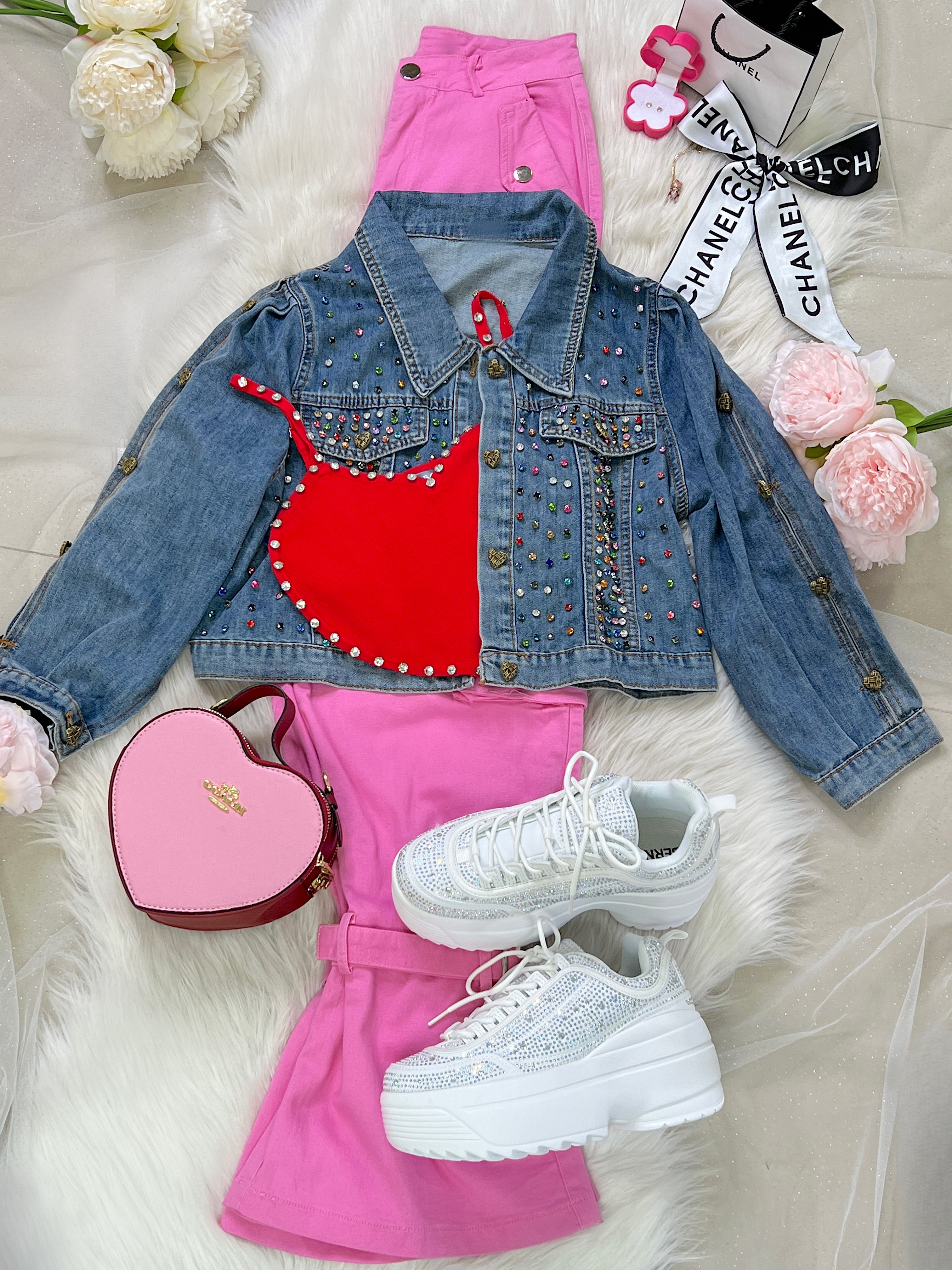 BLUSA DE CORAZÓN ROJA