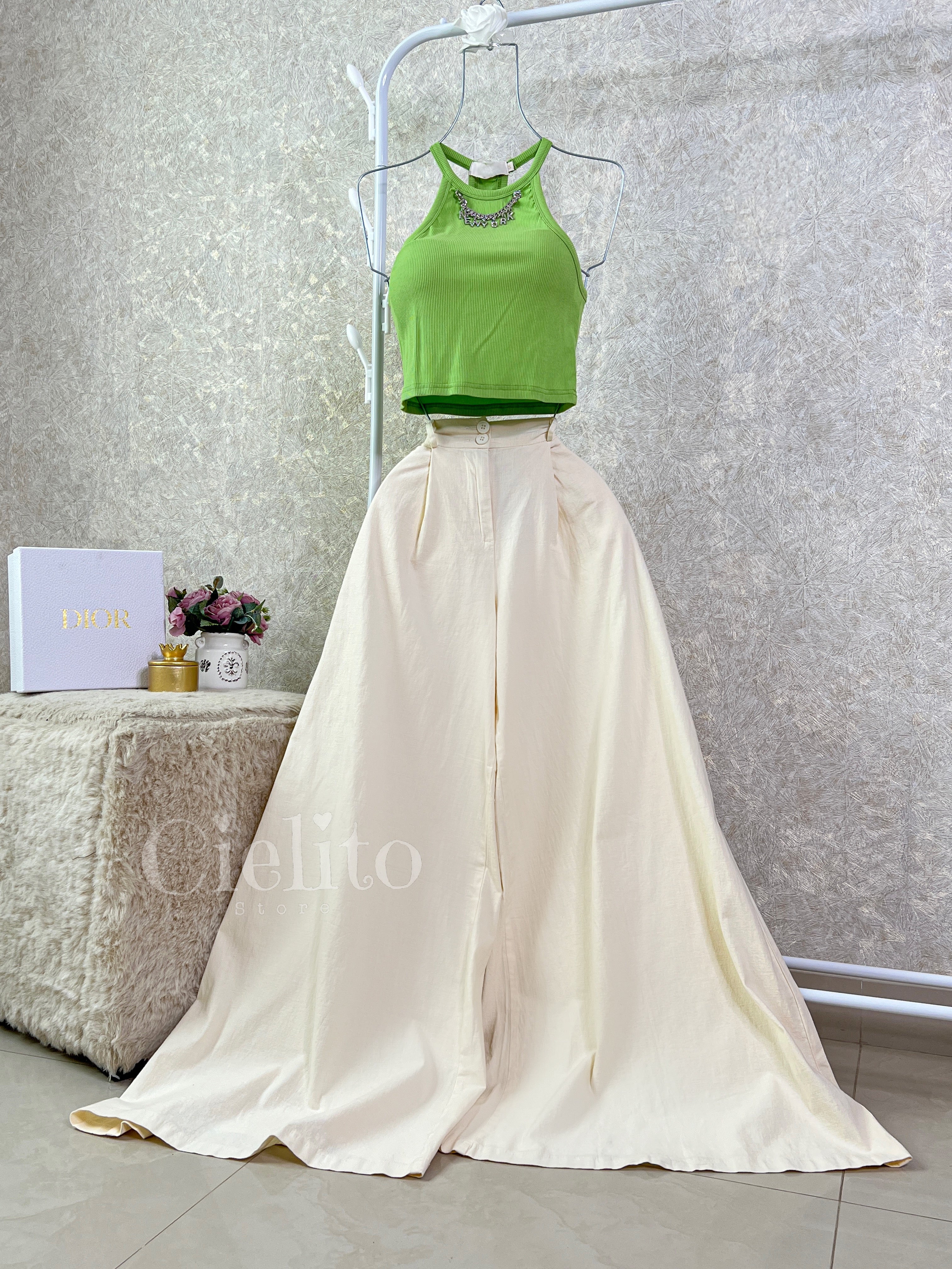 BLUSA VERDE NY