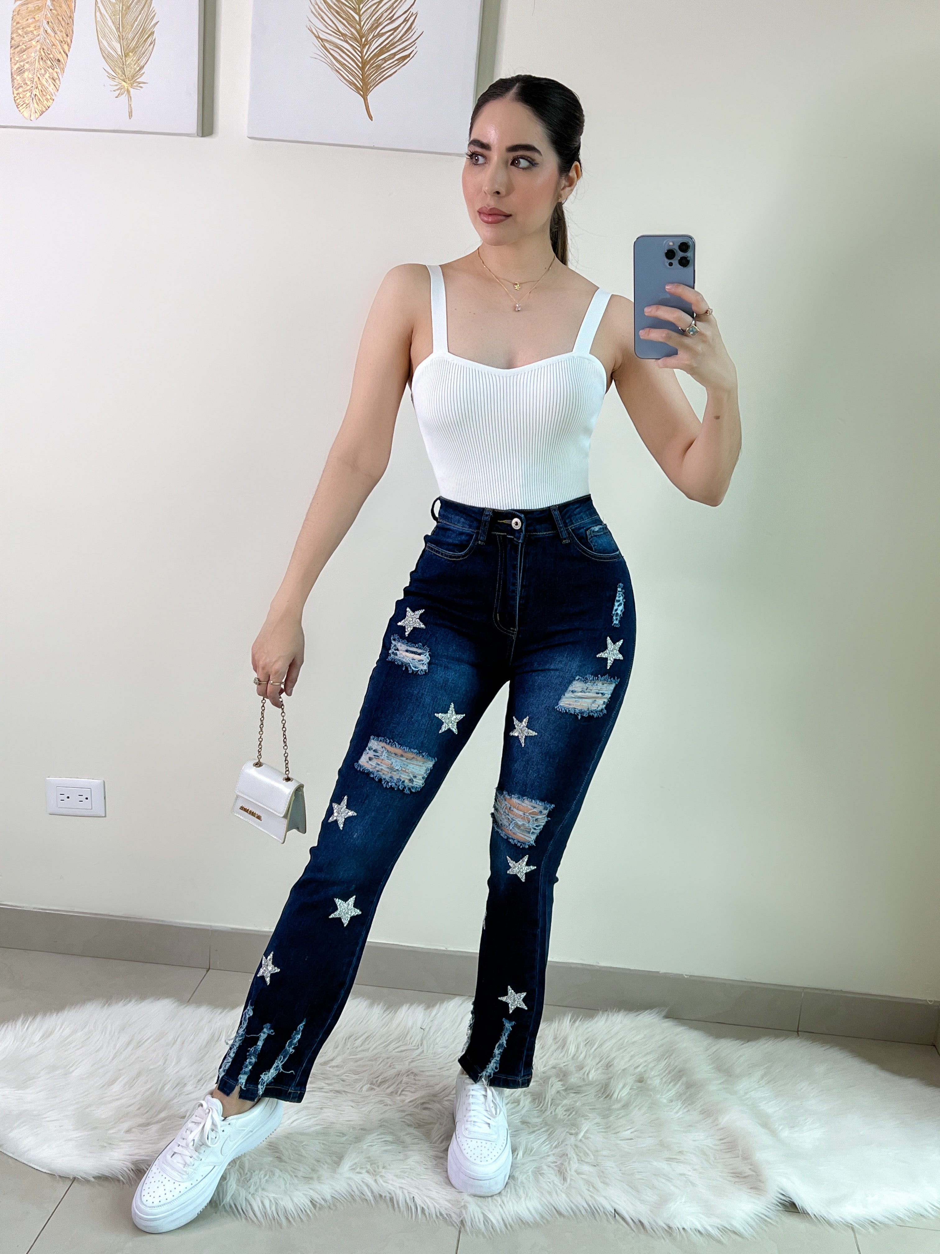 PANTALÓN ESTRELLA PLATA