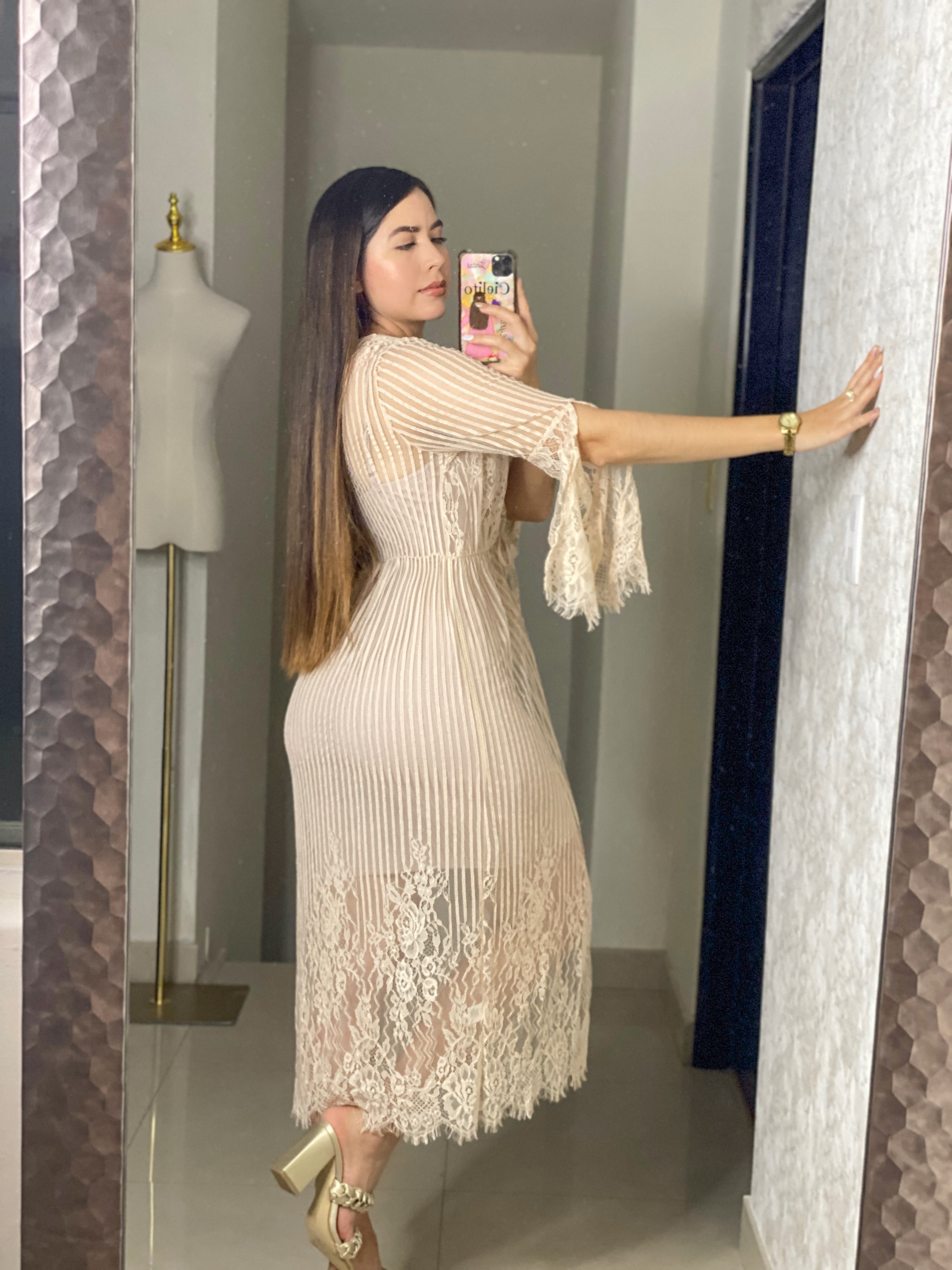 Kimono de encaje