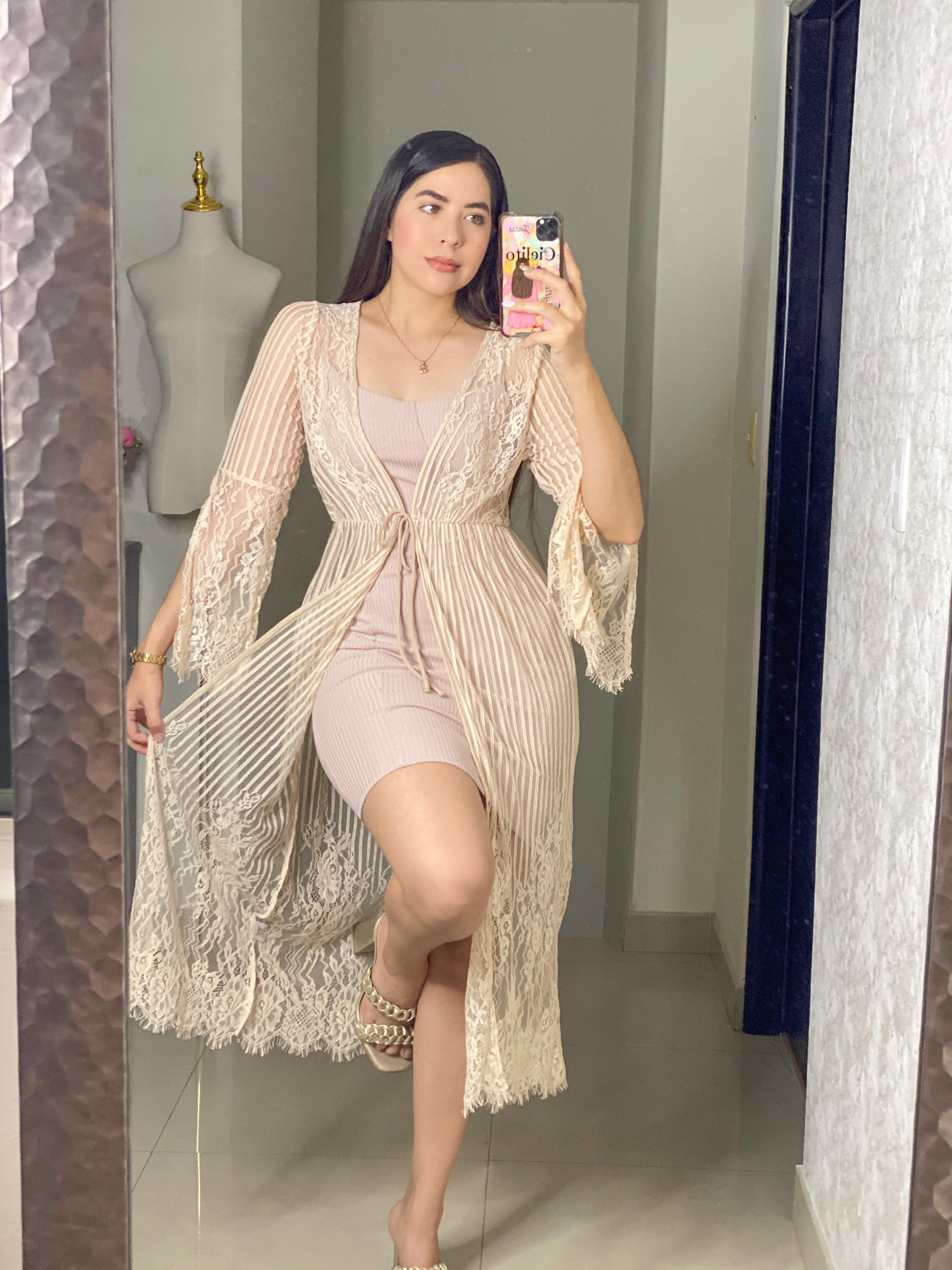 Kimono de encaje