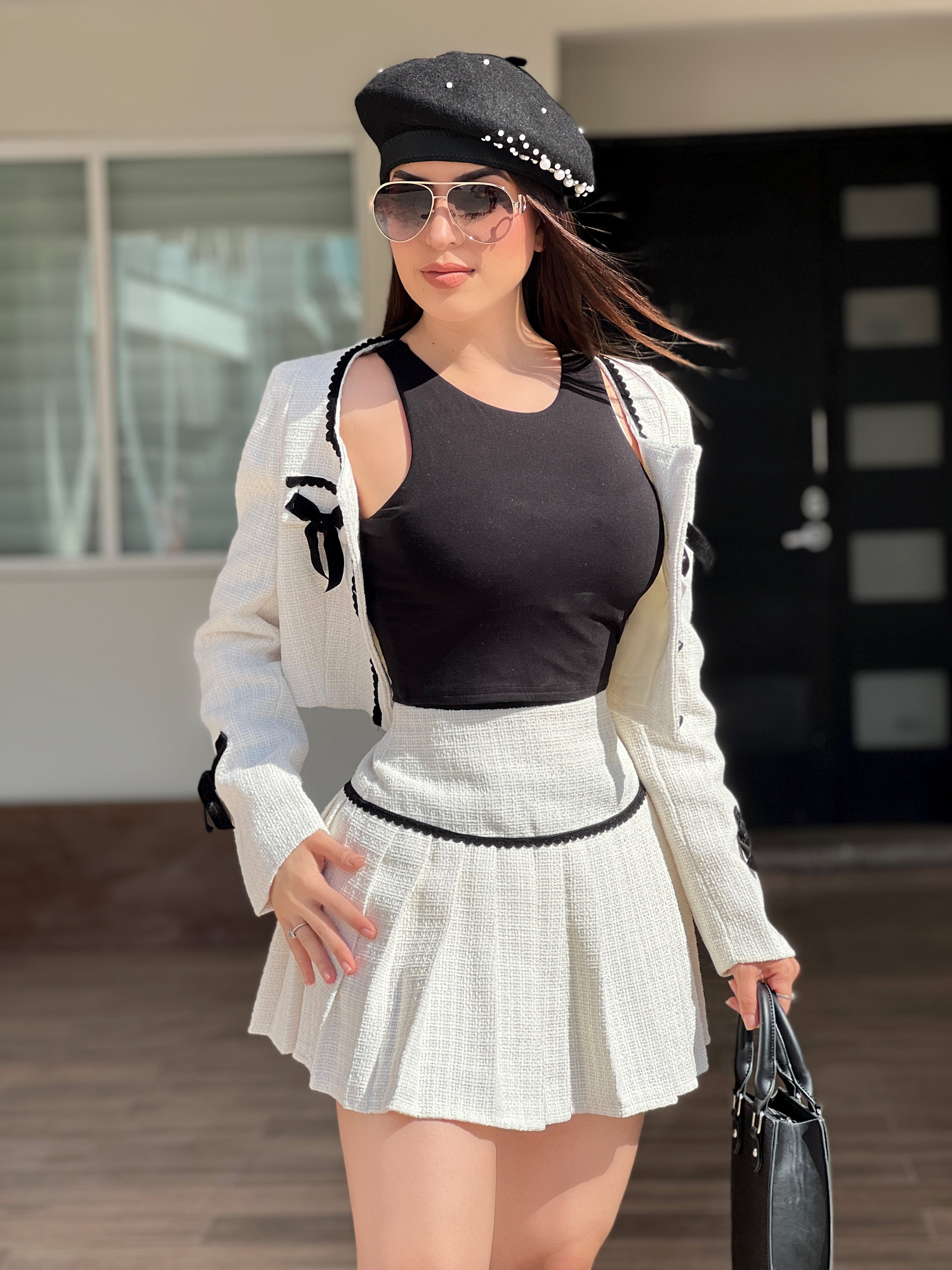 BLUSA MANGA CORTA NEGRA