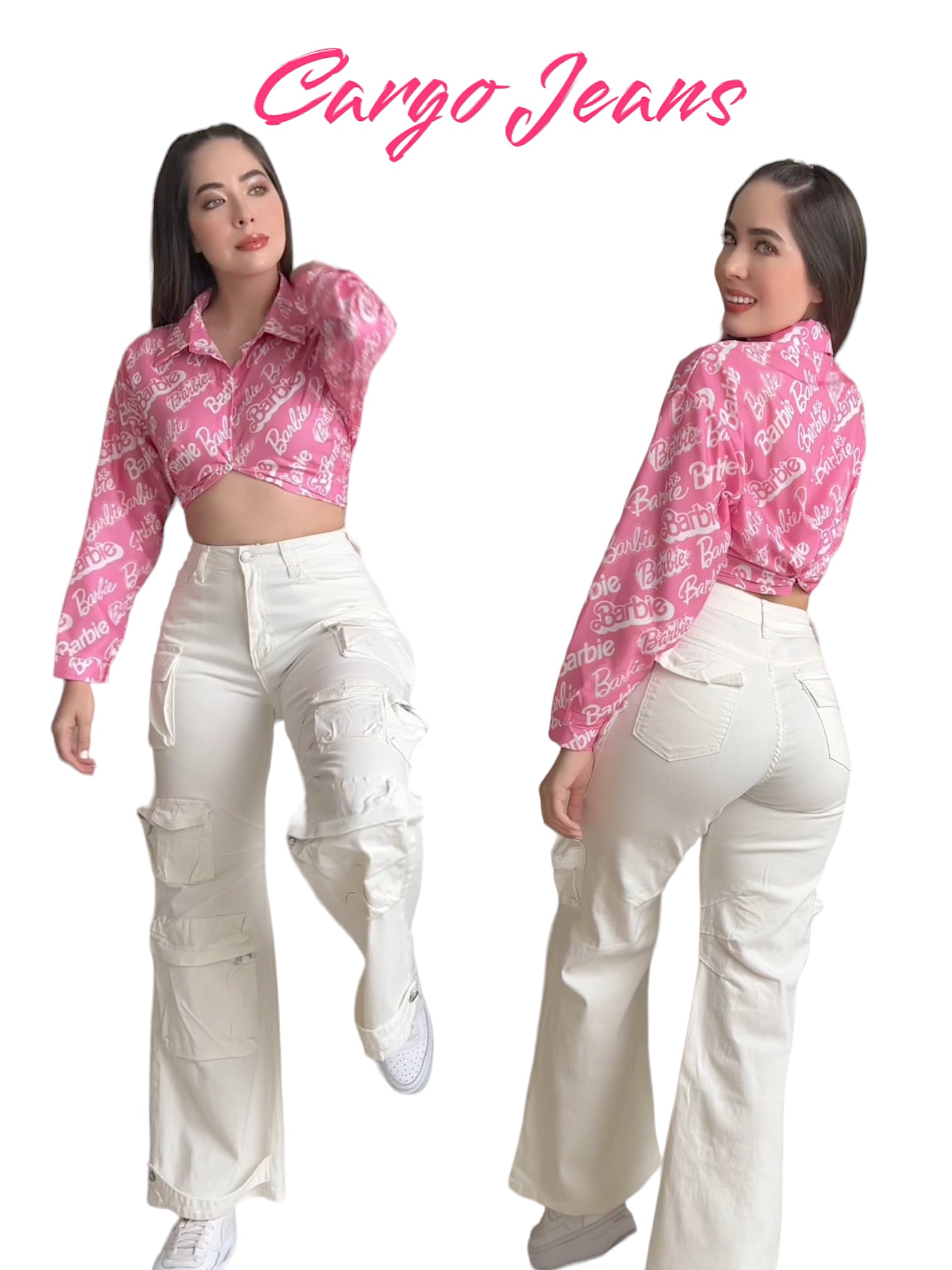 CARGO JEANS BLANCO