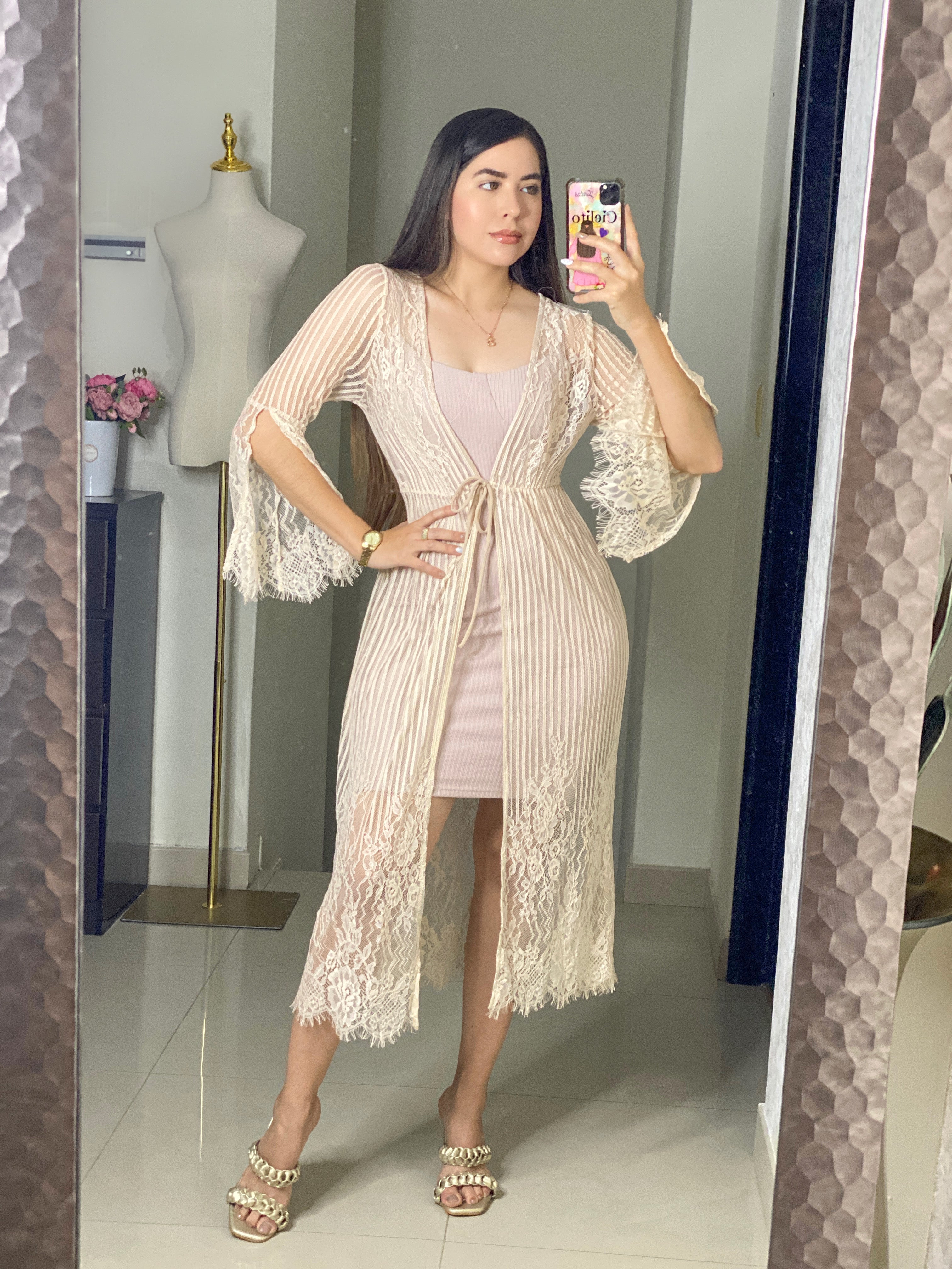 Kimono de encaje