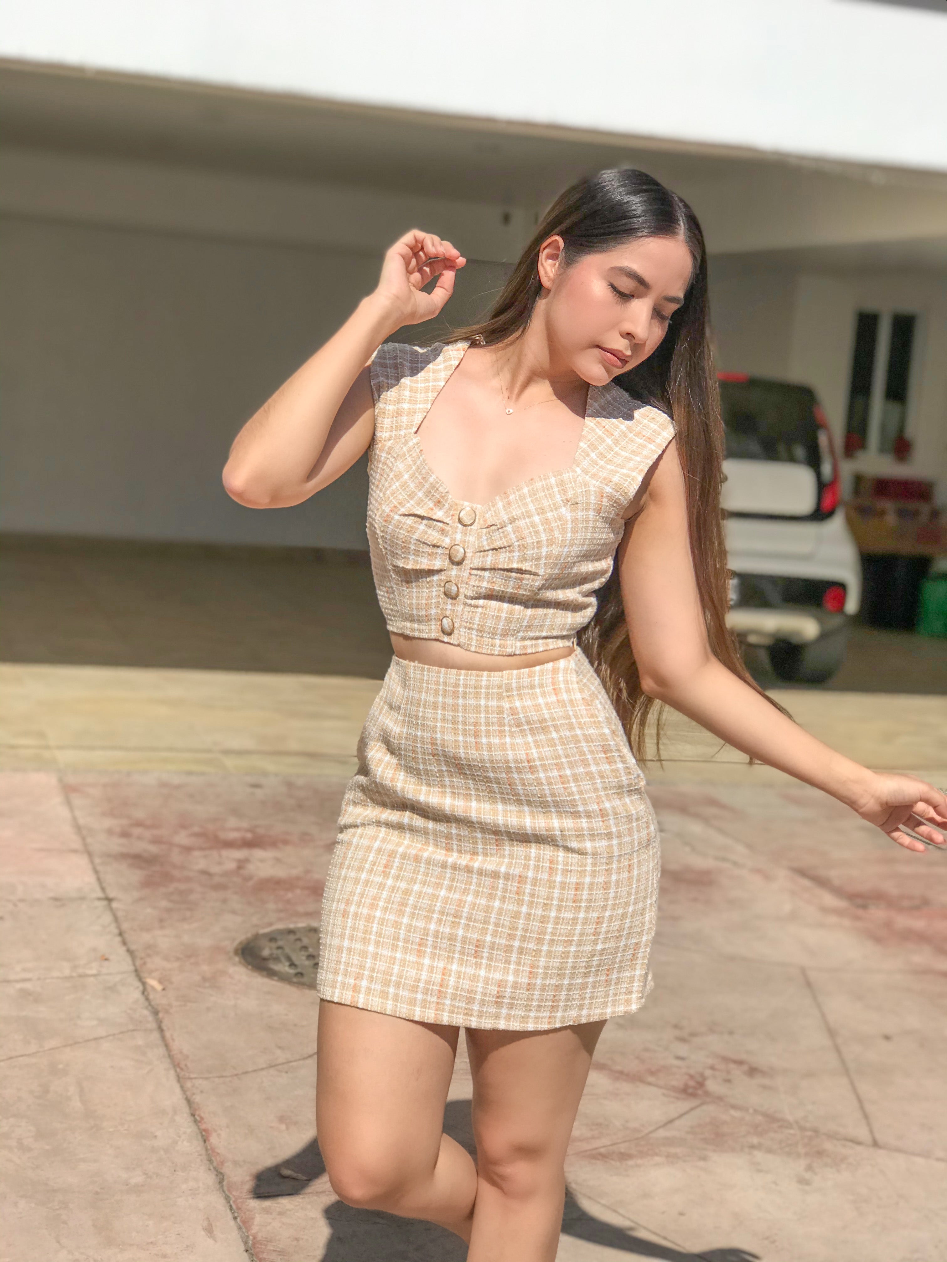 Set tejido nude
