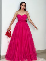 VESTIDO FUCSIA