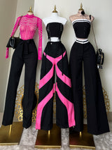 BLUSA ROSA CON PERLAS