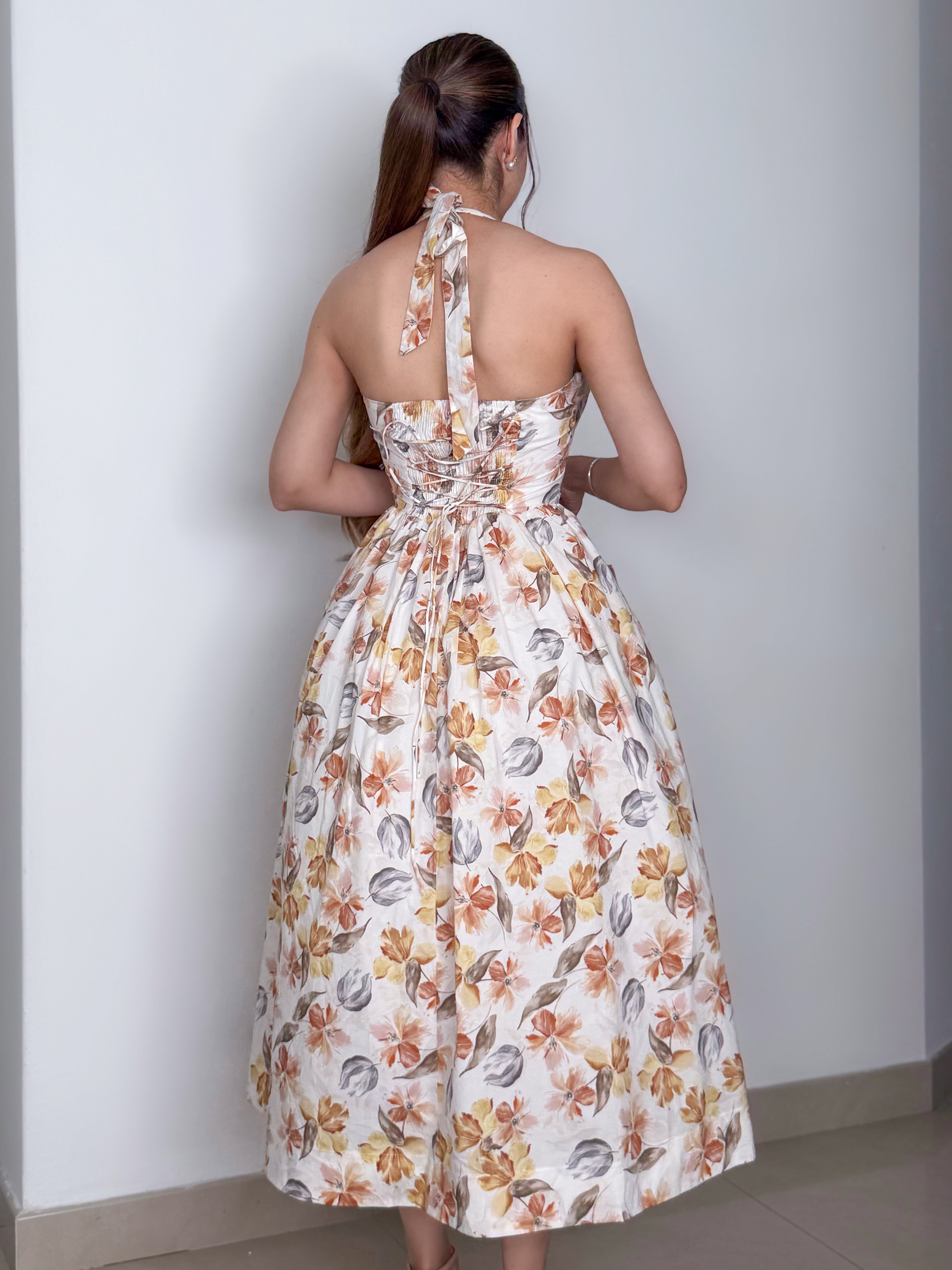 VESTIDO YURIDIA NARANJA