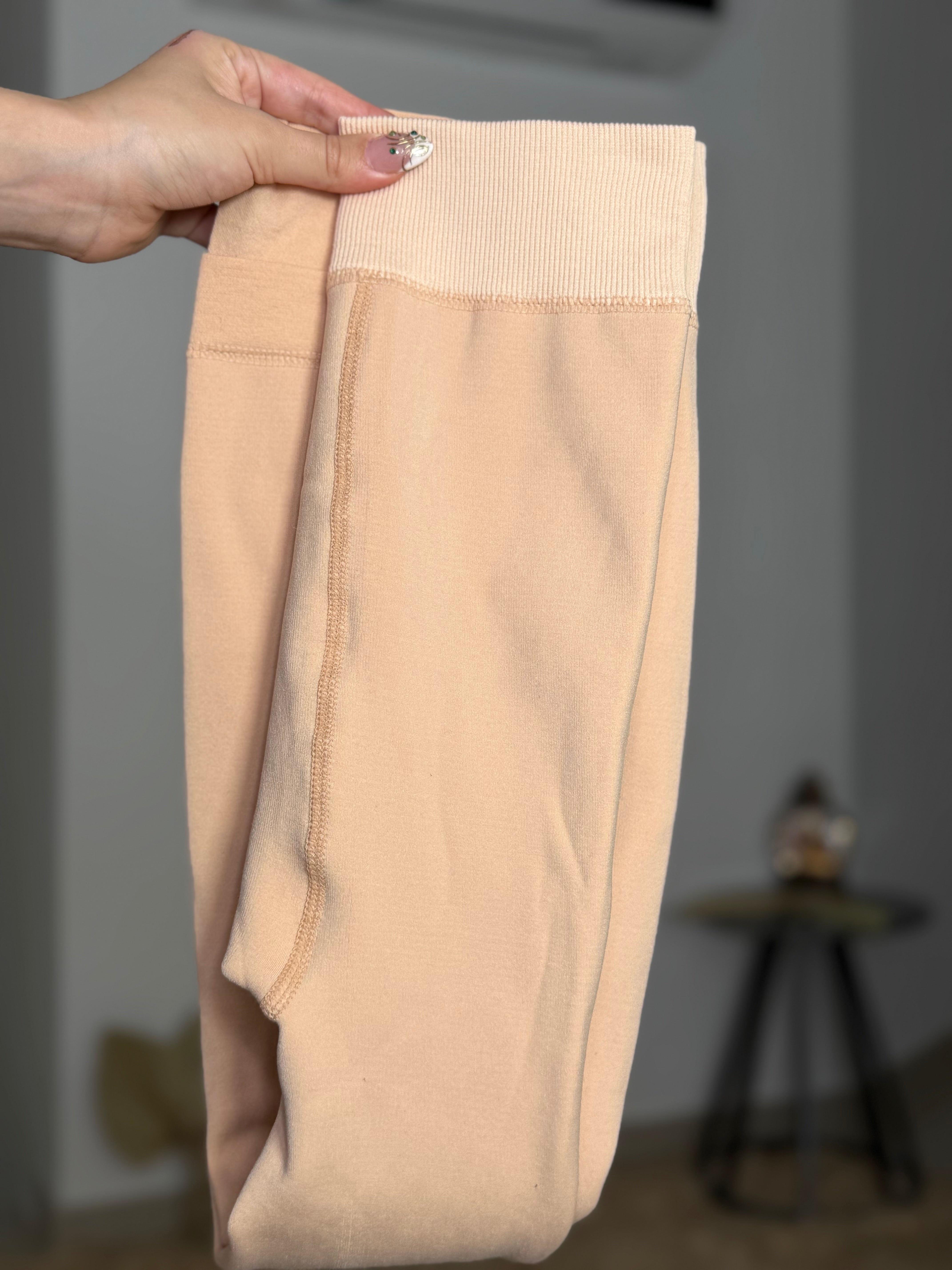 MEDIAS NUDE TÉRMICAS CON ABERTURA EN PIE