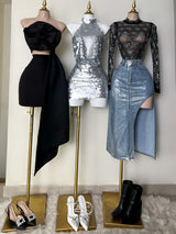 SET SILVER FALDA Y BLUSA