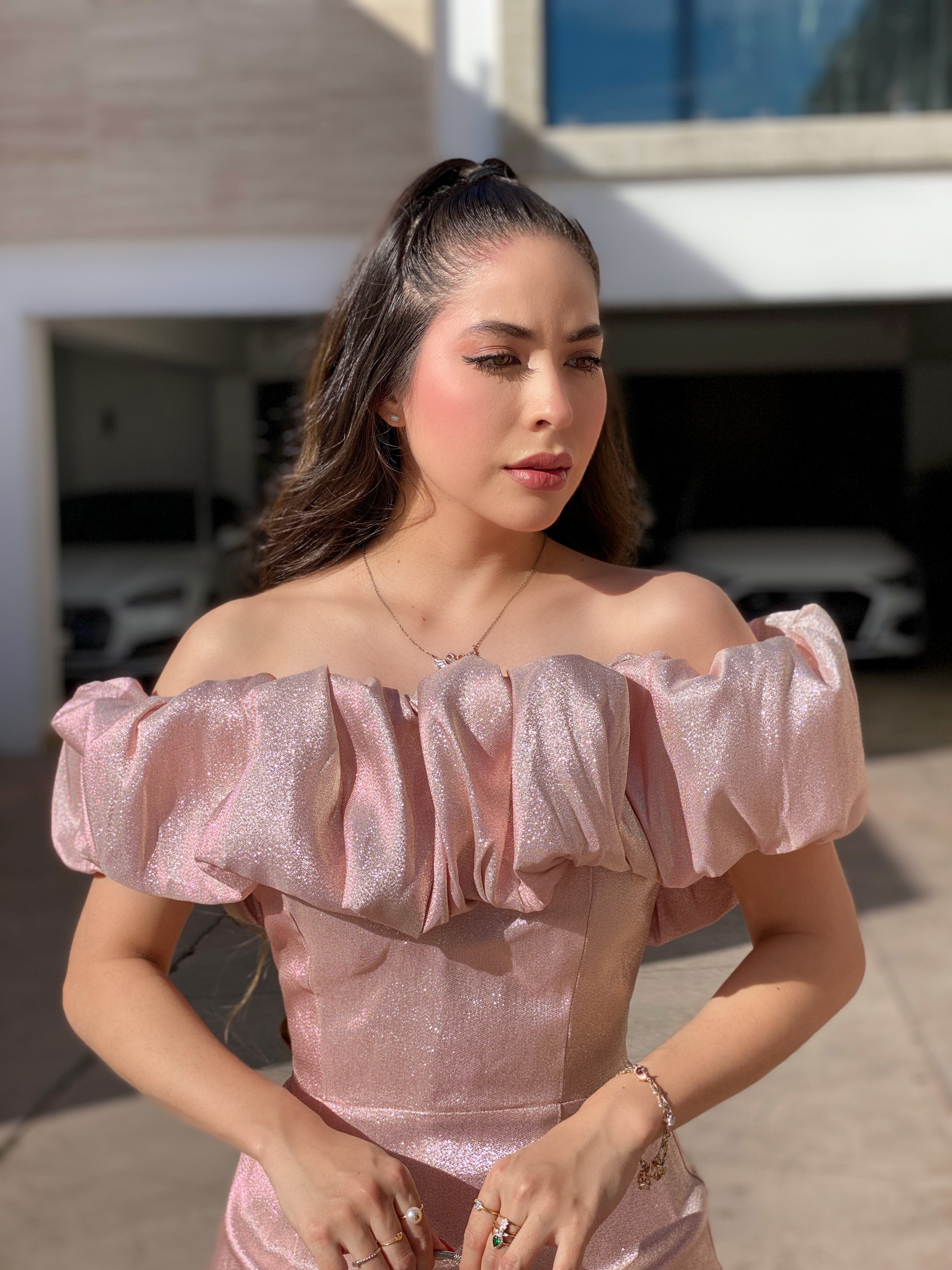 VESTIDO ROSE GOLD