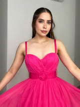 VESTIDO FUCSIA