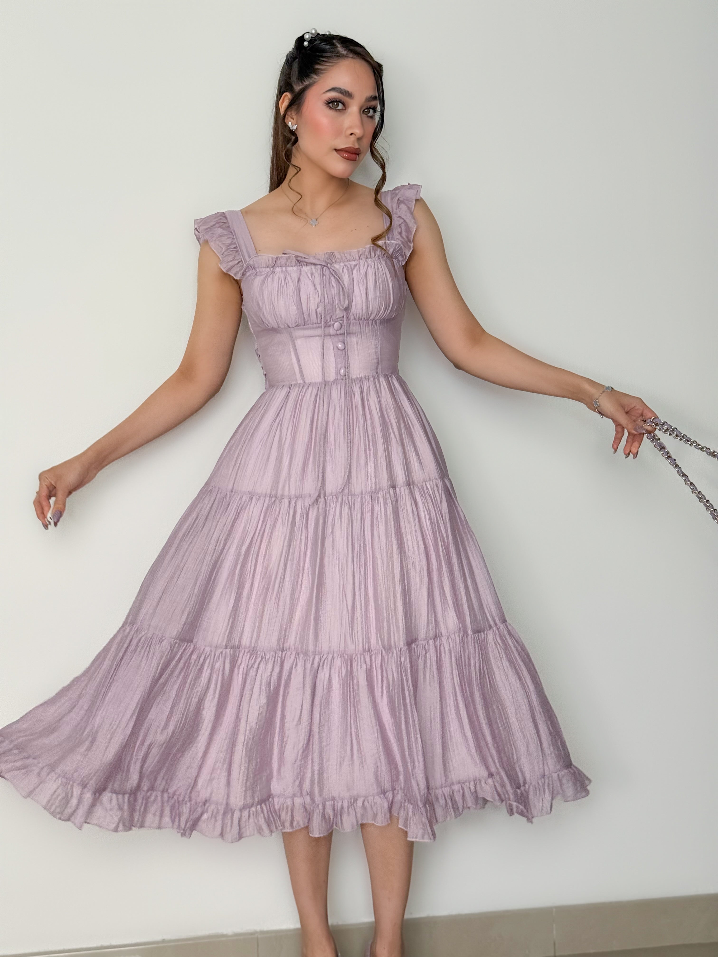 VESTIDO ITZAMAR LILA