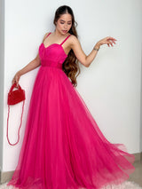 VESTIDO FUCSIA