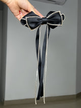 VESTIDO FATIMA BLANCO CON NEGRO