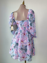 VESTIDO FLORAL CON TOQUE BORDADO