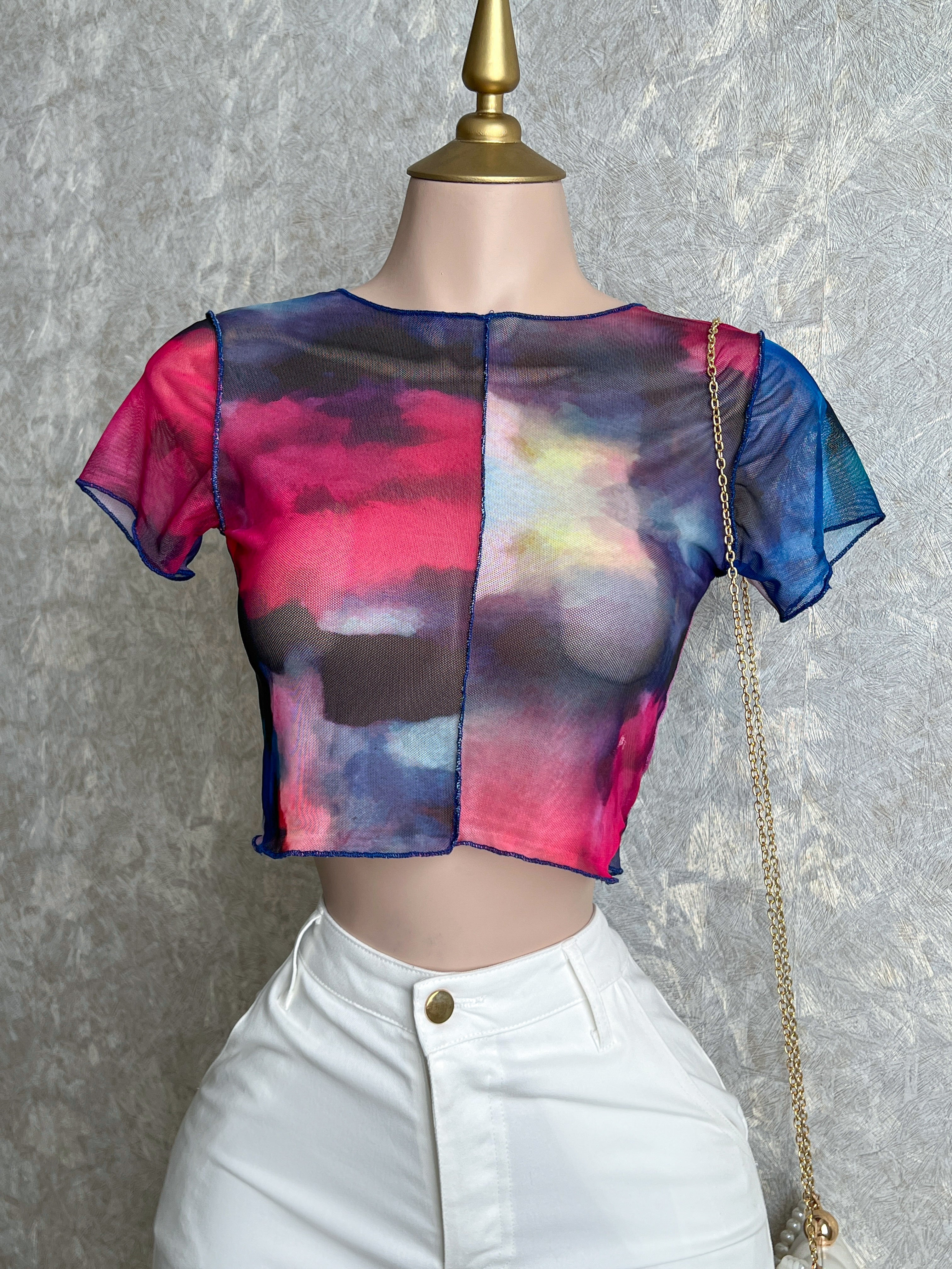 BLUSA MESH GALAXIA