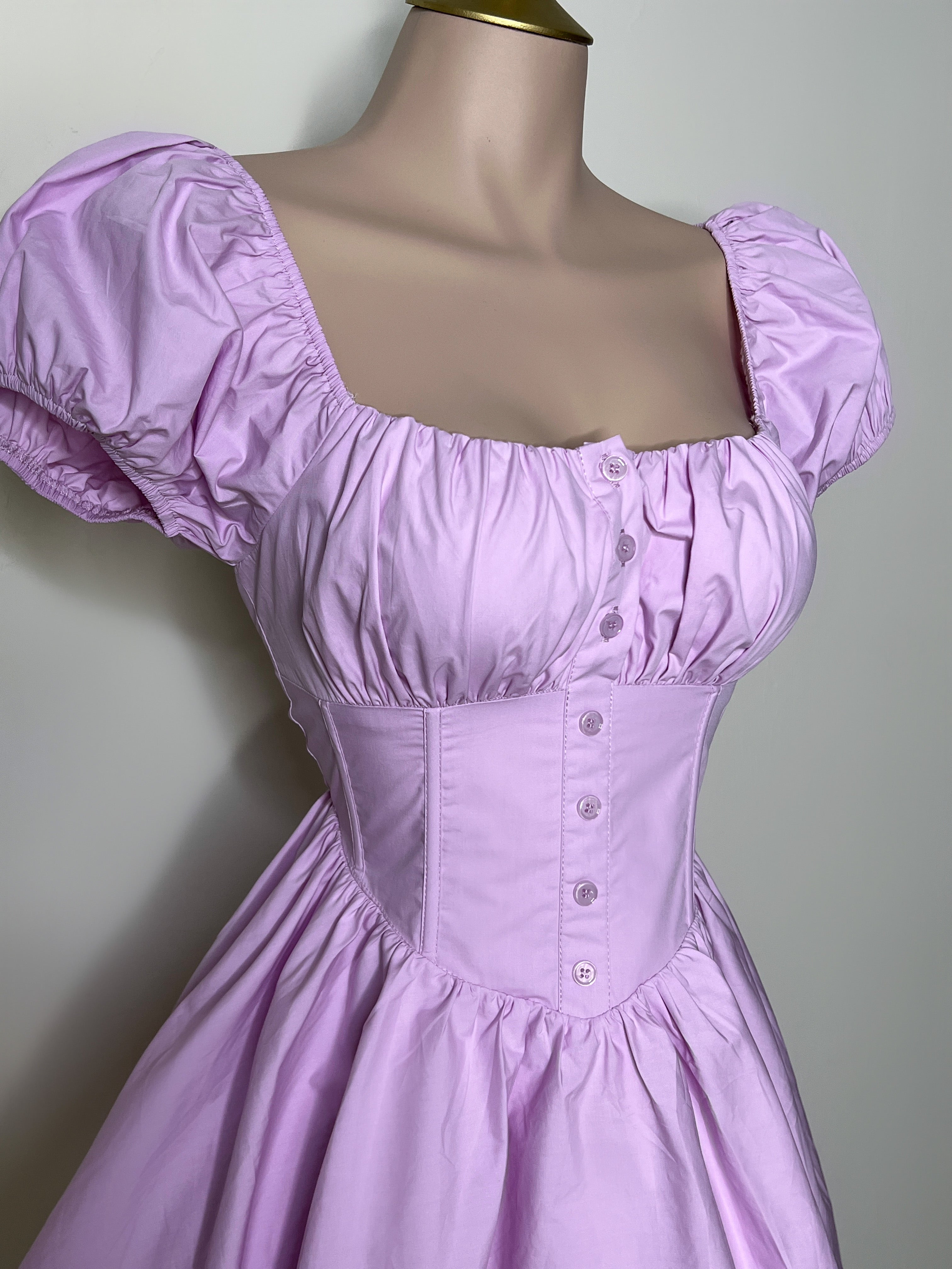 VESTIDO LILA ESTILO CORSET