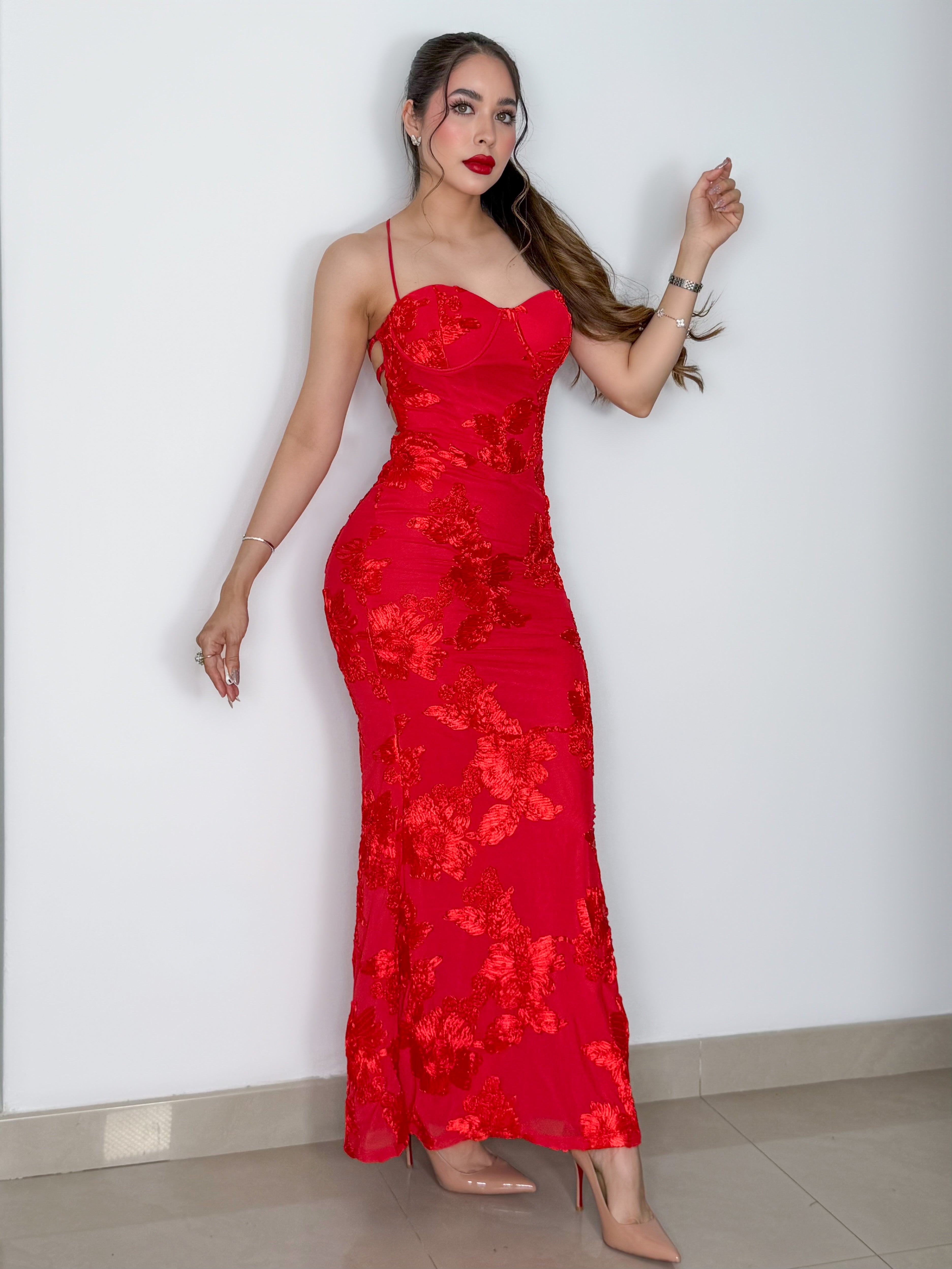VESTIDO XIMENA ROJO