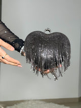 BOLSO CORAZÓN NEGRO