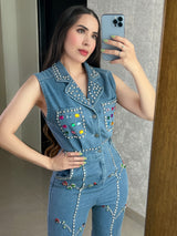 PALAZZO CON PEDRERÍA DE COLORES