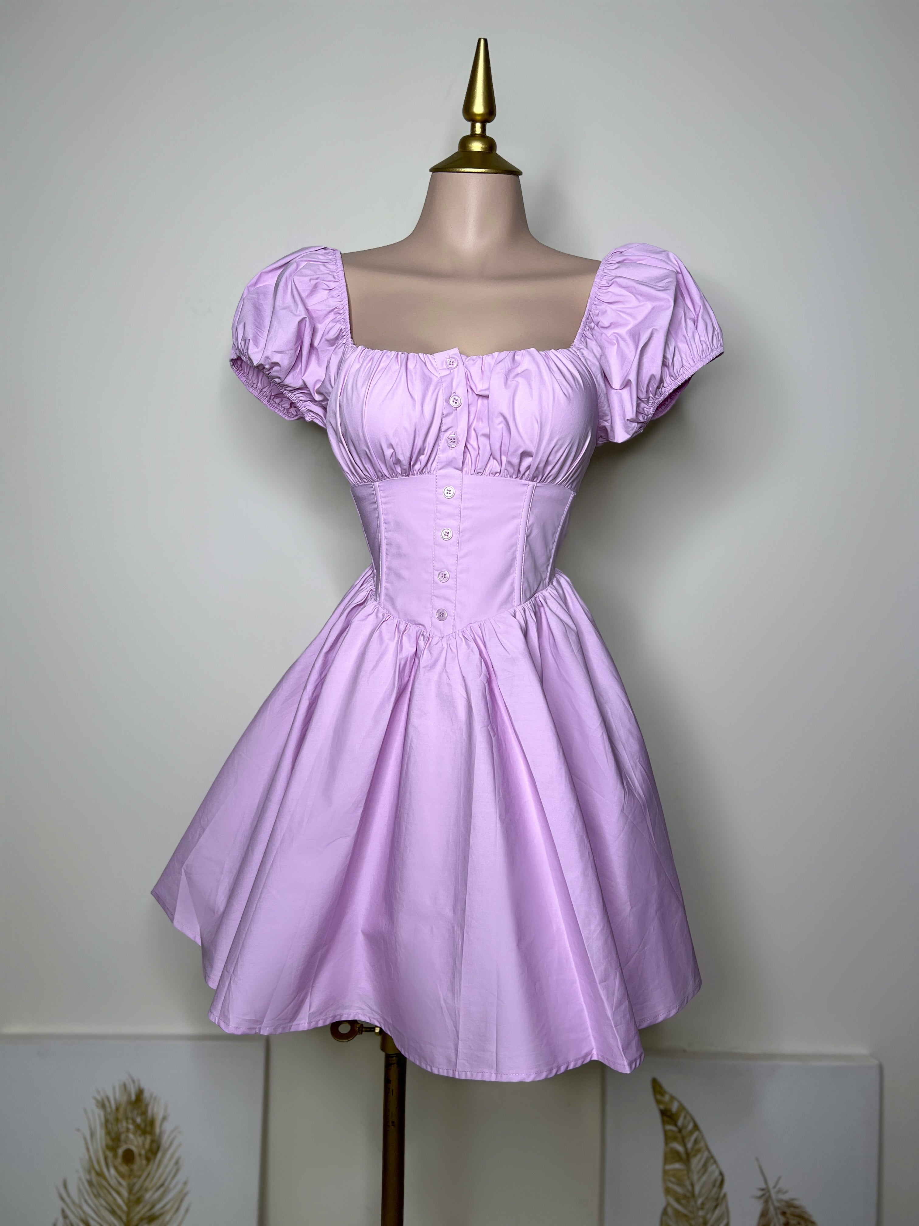 VESTIDO LILA ESTILO CORSET