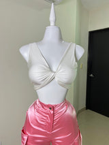 PANTALÓN ROSA SATINADO