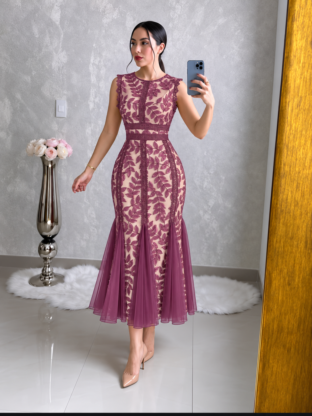 VESTIDO MARCELA VINO