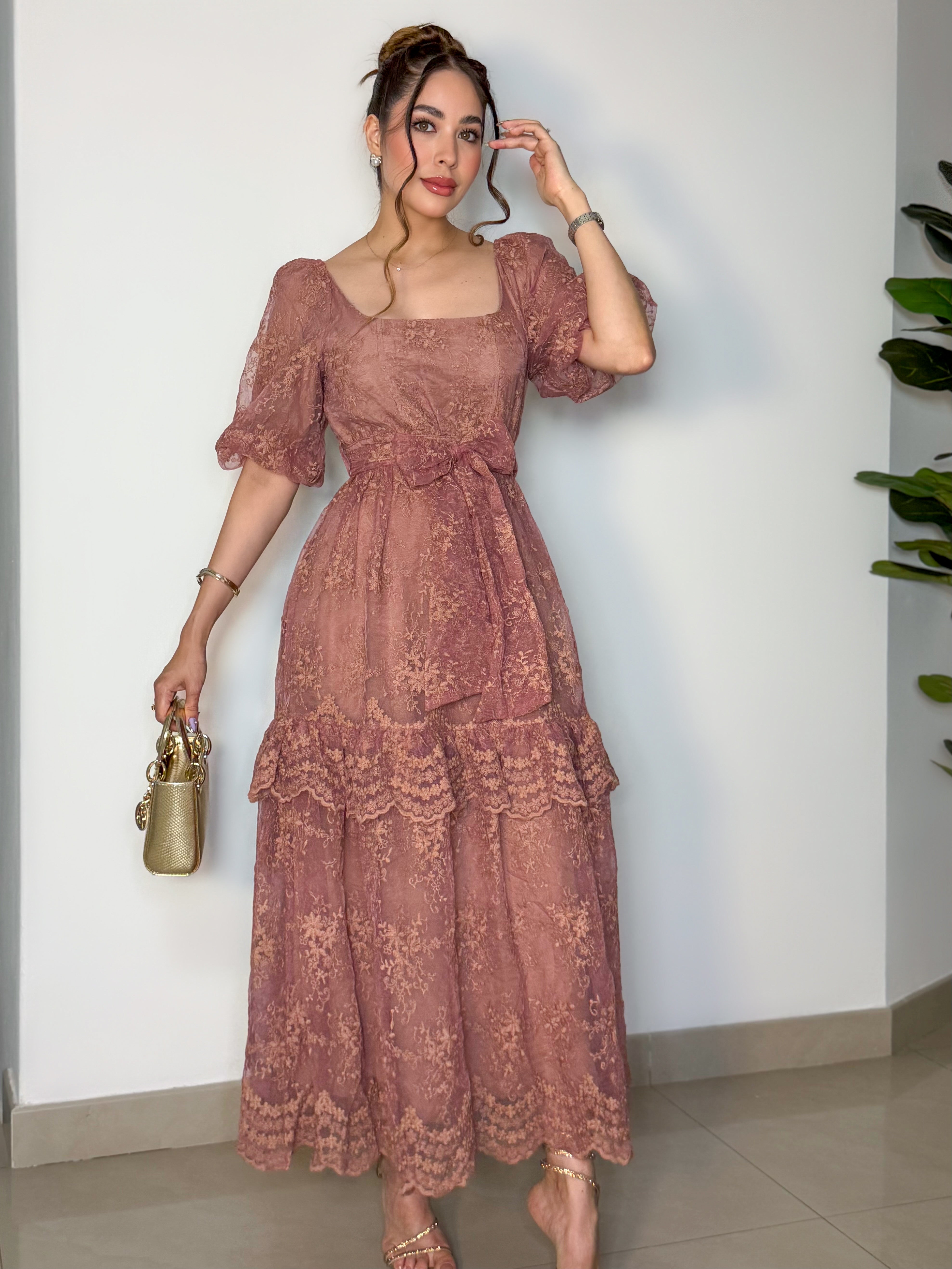 VESTIDO LOLIS GOLDEN ROSE