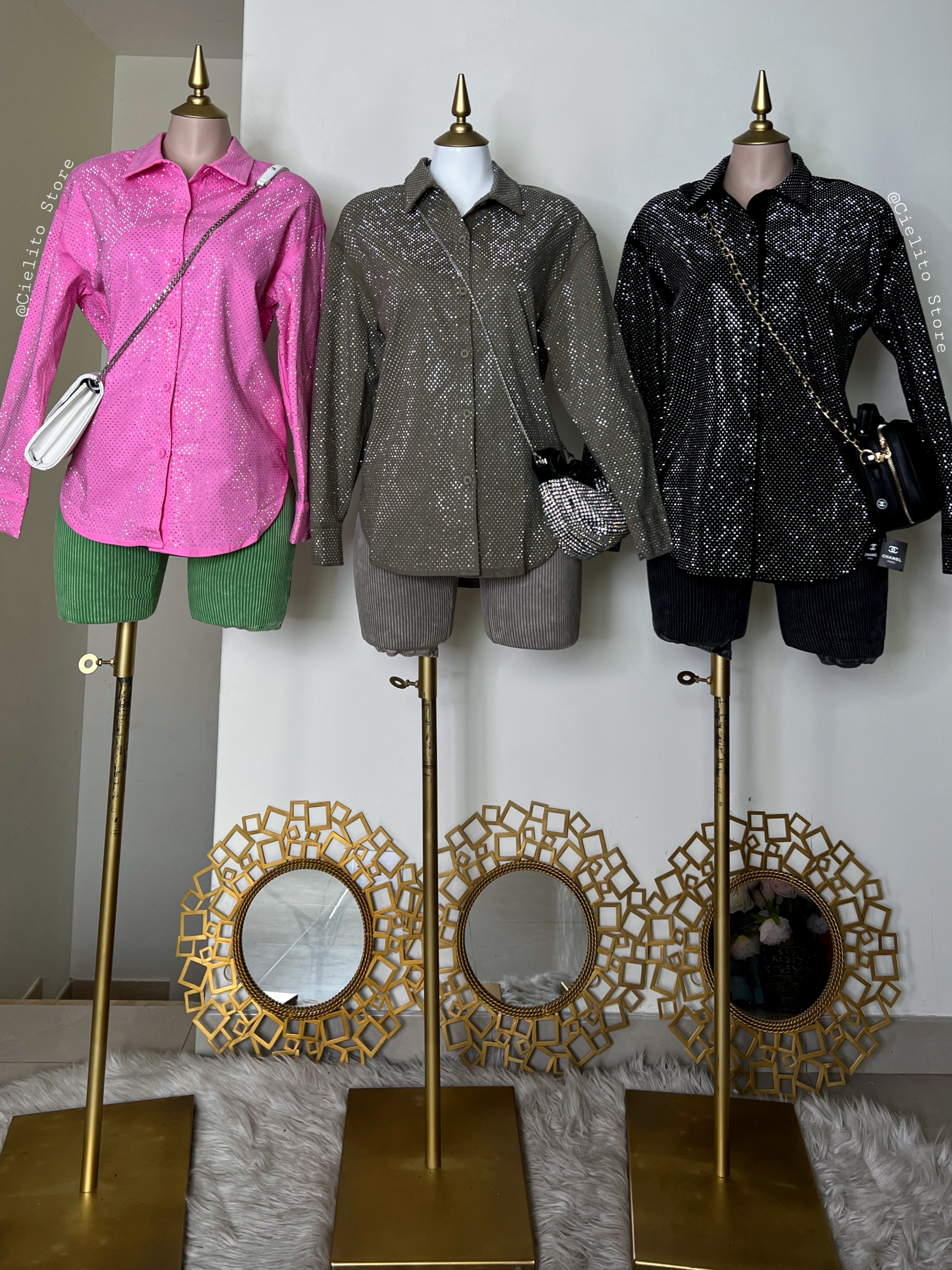 CAMISA DE PEDRERÍA CON BOLSAS