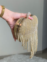 BOLSO CORAZÓN DORADO