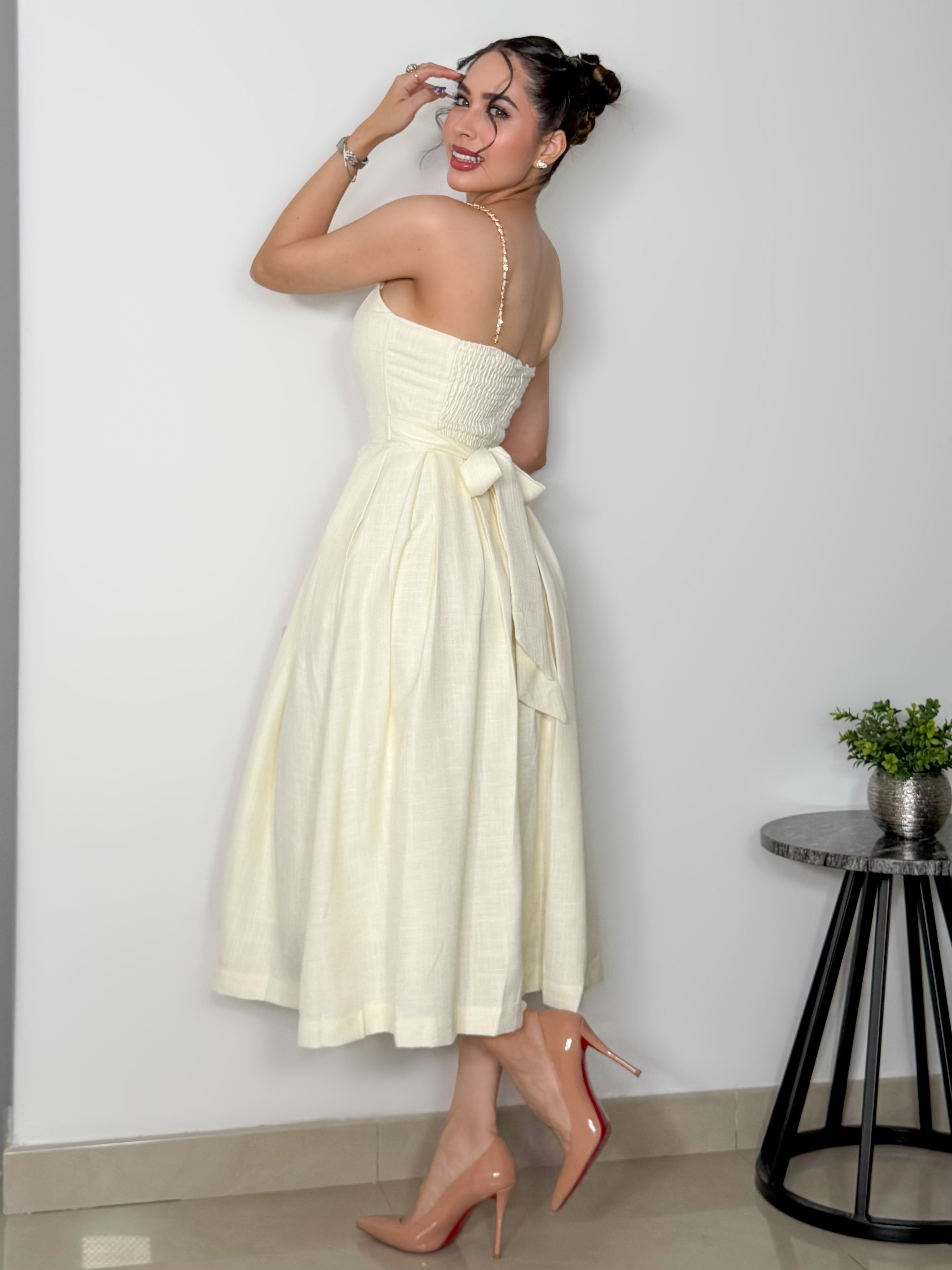 VESTIDO PETRA BEIGE