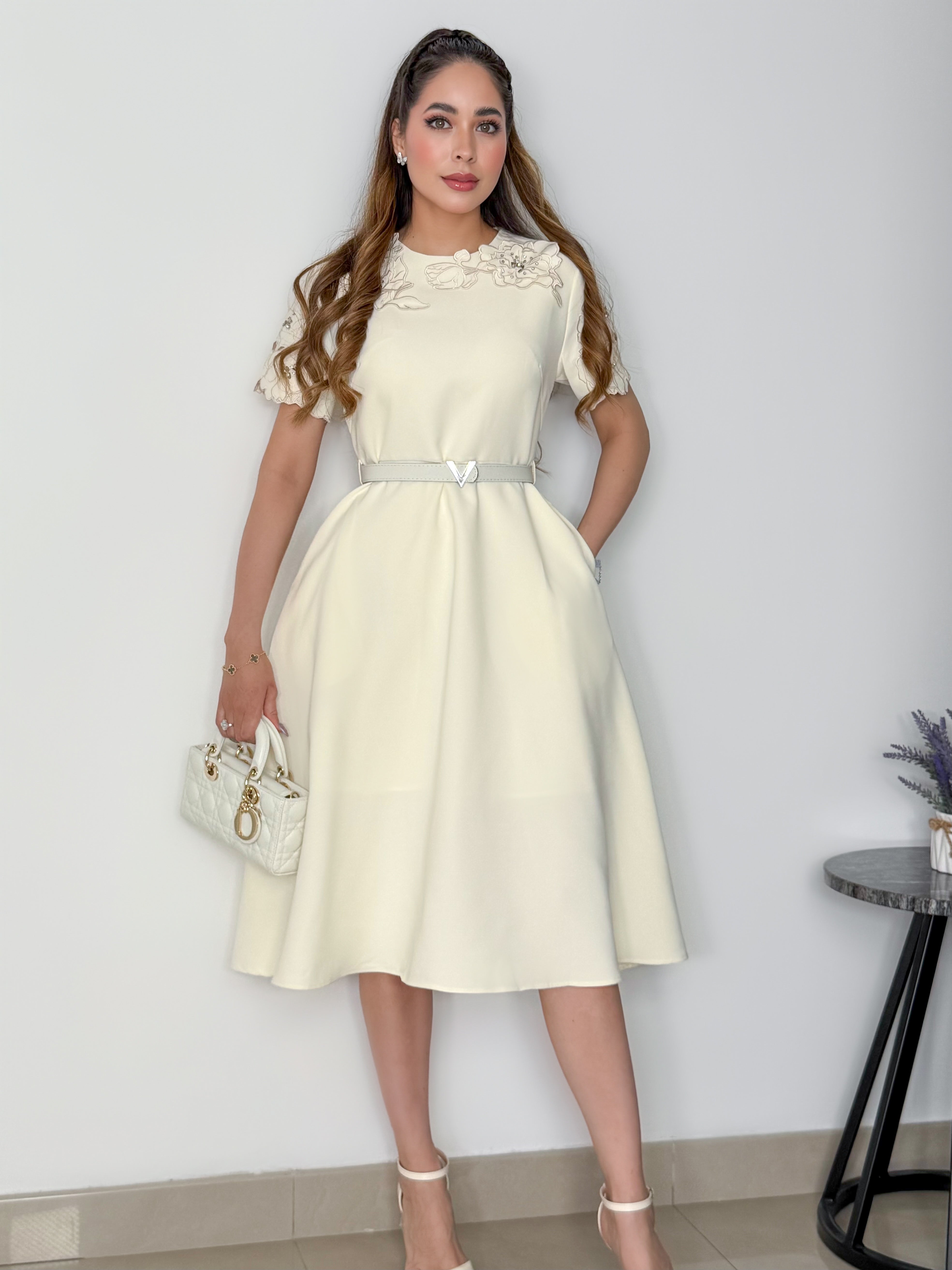 VESTIDO ITZEL IVORY