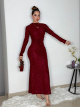 VESTIDO DORIAN GUINDA