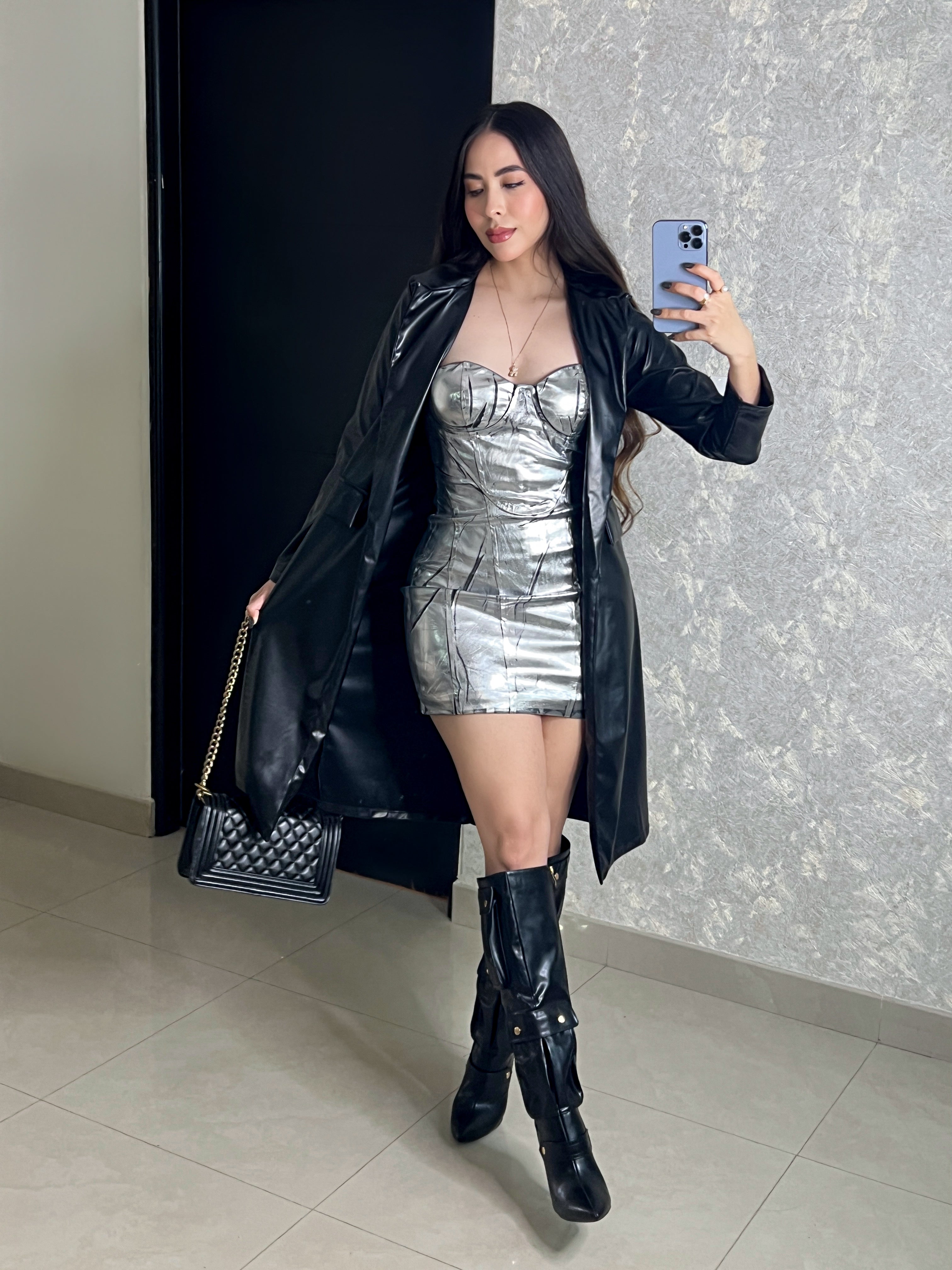 GABARDINA NEGRA VINIPIEL