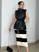 CHALECO NEGRO VINIPIEL