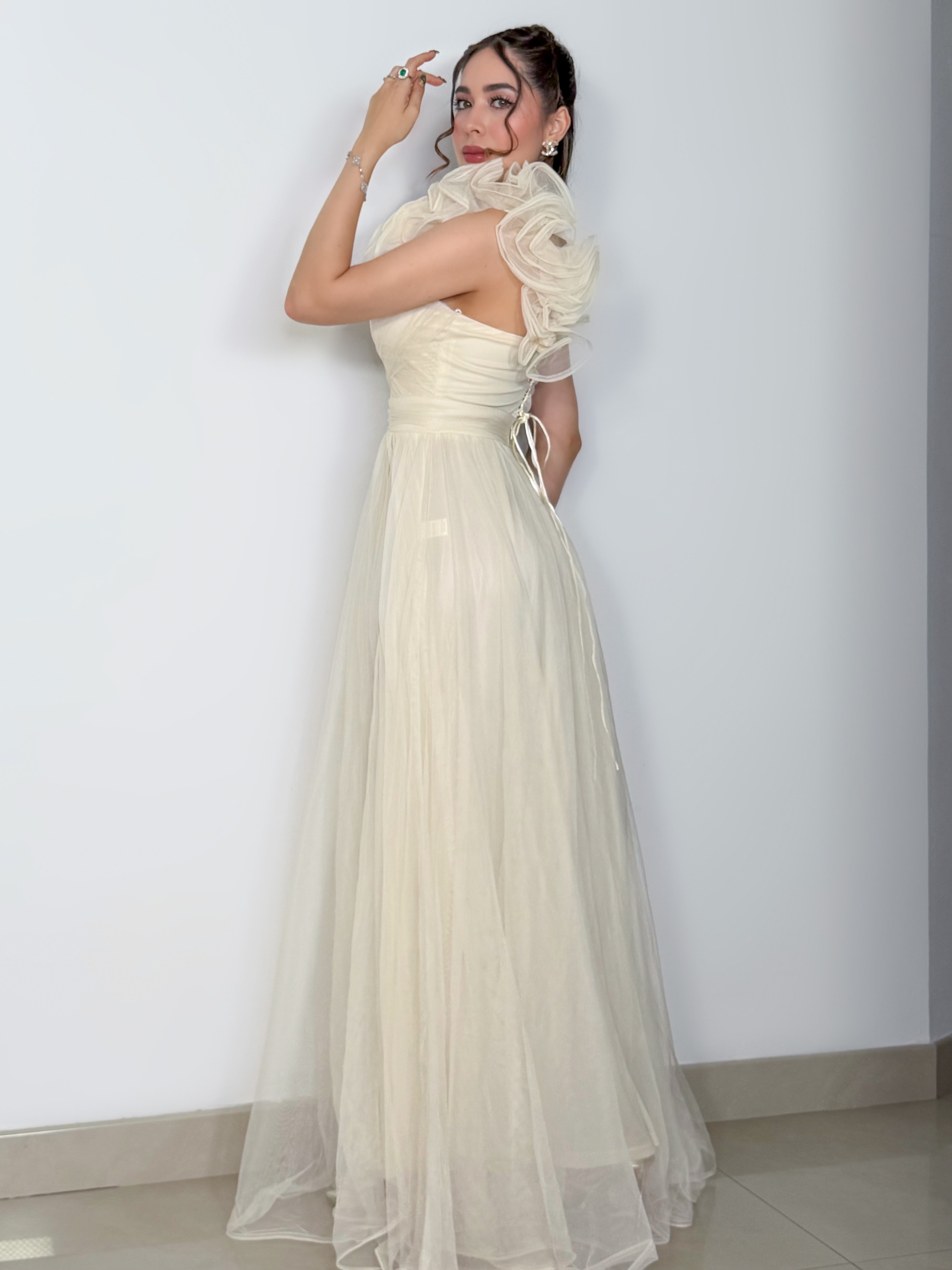 VESTIDO AMAYRANI IVORY