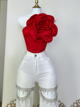 PANTALÓN BLANCO CON PEDRERÍA