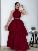 VESTIDO ADRIANA GUINDA