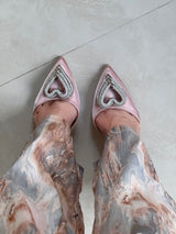 ZAPATILLA MAQUILLAJE CON CORAZÓN 3D