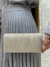 BOLSO IVORY CON BRILLO