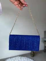 BOLSO AZUL CON BRILLO